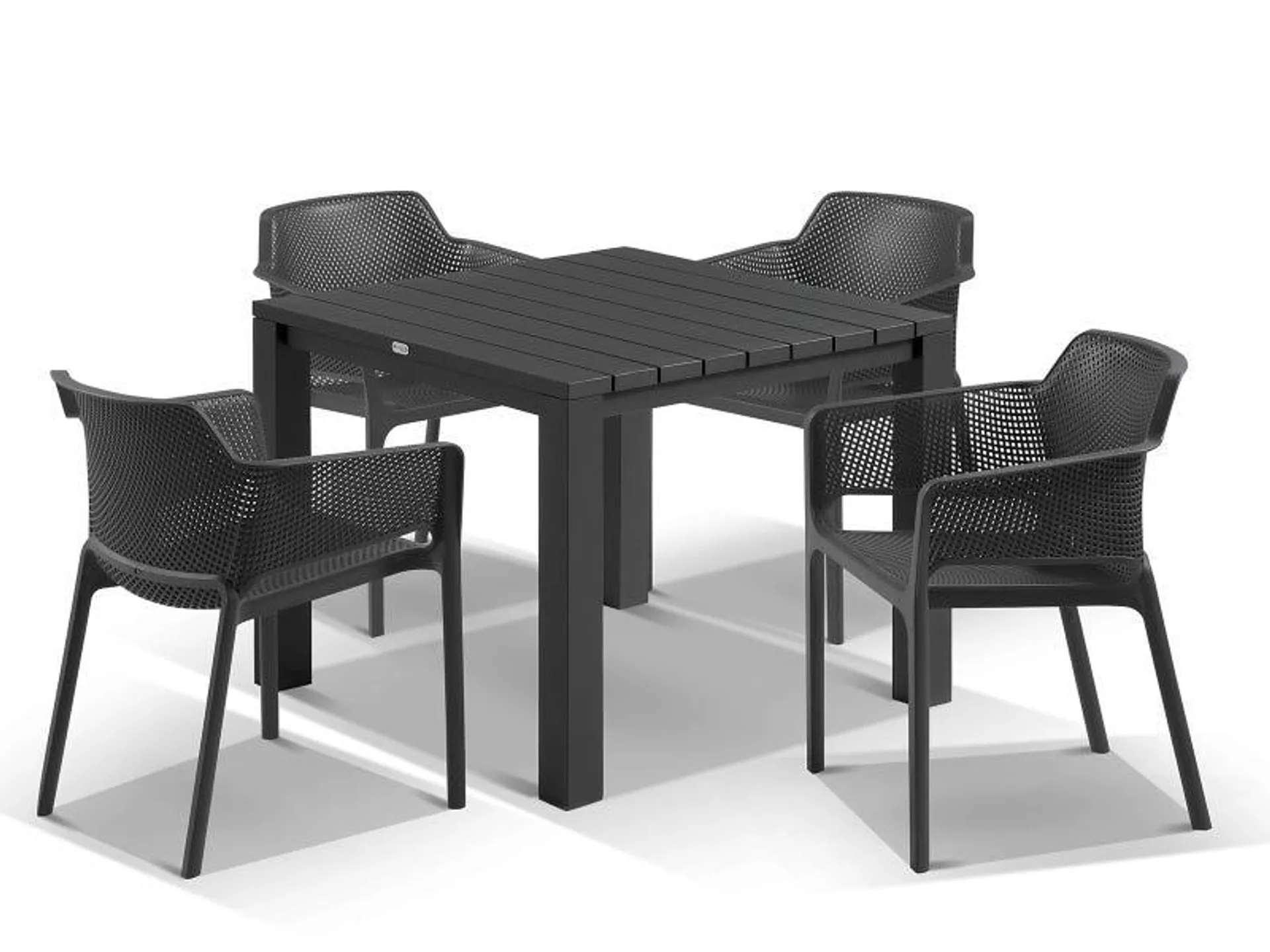 Adele Table with Bailey Chairs 5pc Outdoor Dining Setting