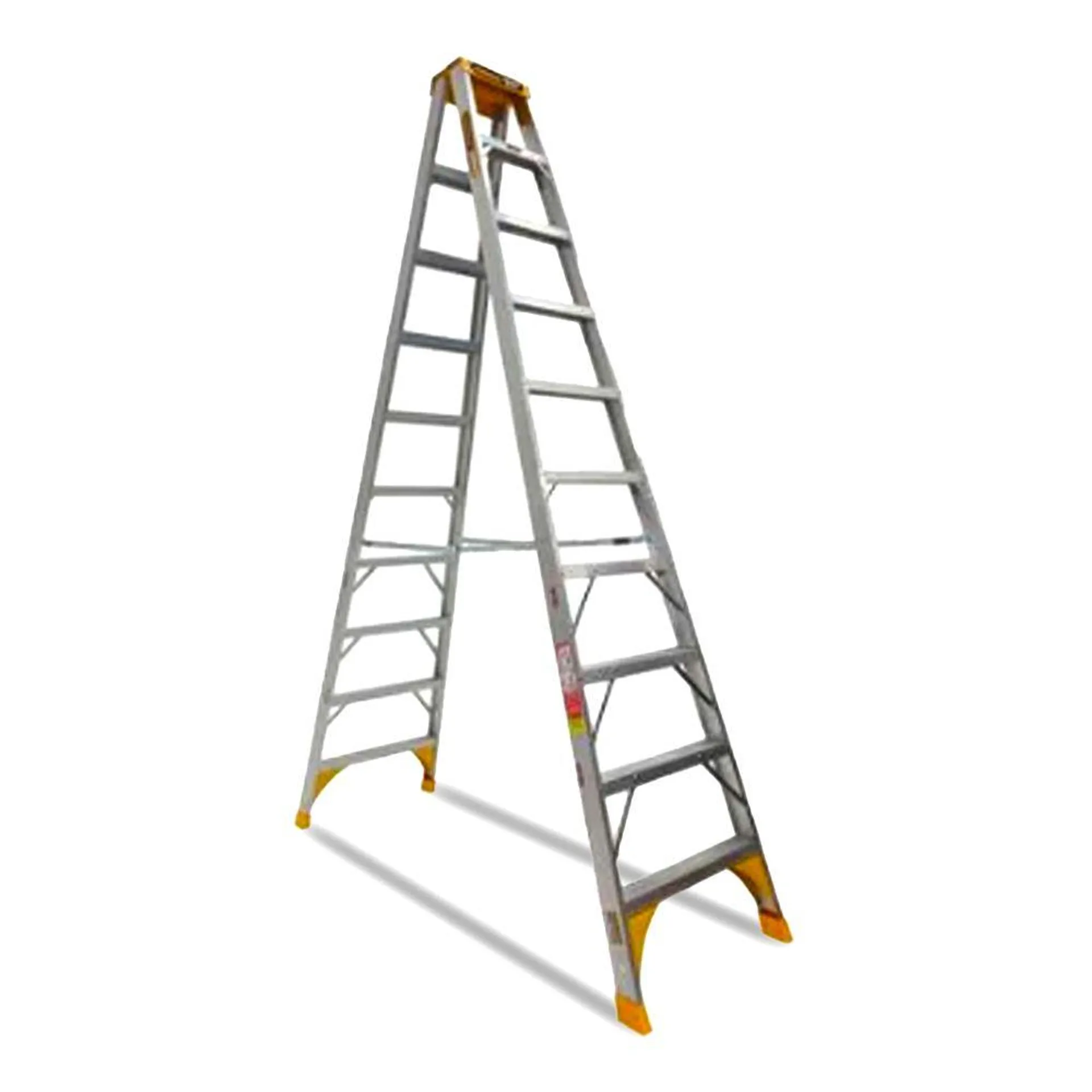 Gorilla SM012-HD 3.6m 180kg 12 Step Double Sided Heavy Duty Aluminium A-Frame Industrial Ladder 12 Foot Ladder