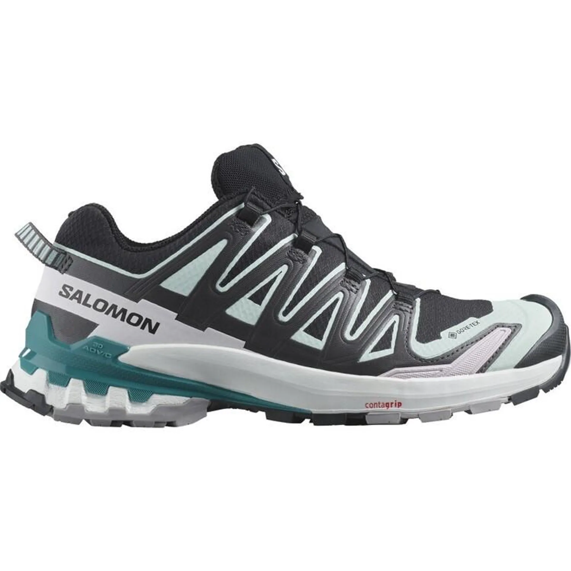 Salomon Women's XA Pro 3D V9 GTX® Shoes Black, Bleached Aqua & Harbour Blue