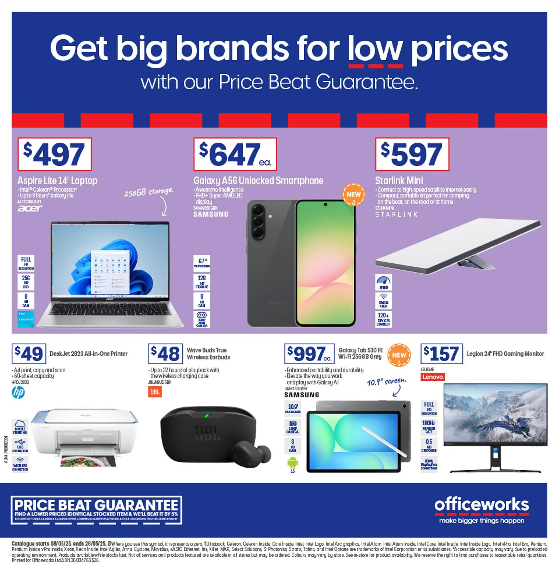 Officeworks catalogue - Catalogue valid from 8 May to 26 May 2025 - page 1