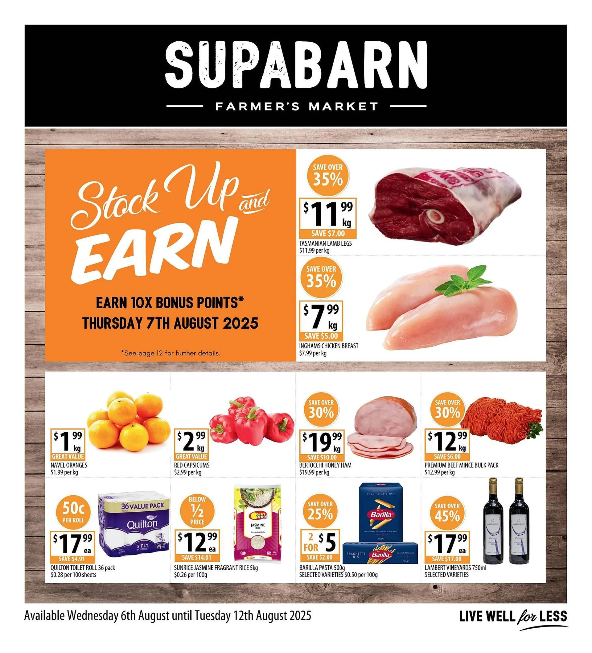 Supabarn catalogue - Catalogue valid from 6 August to 12 August 2025 - page 1
