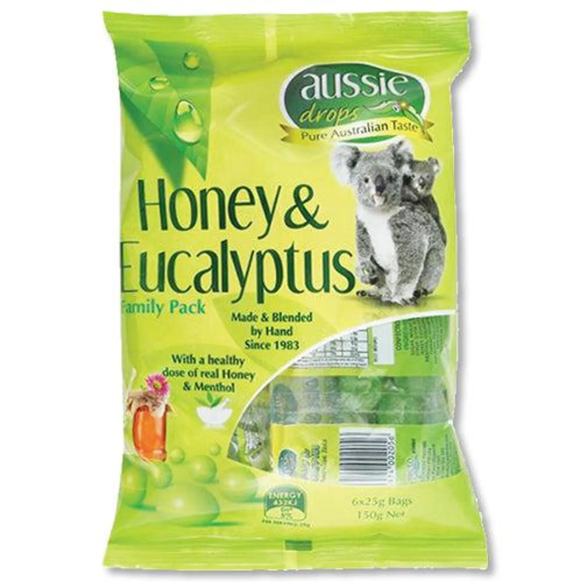 Aussie Drops Eucalyptus & Honey 150g