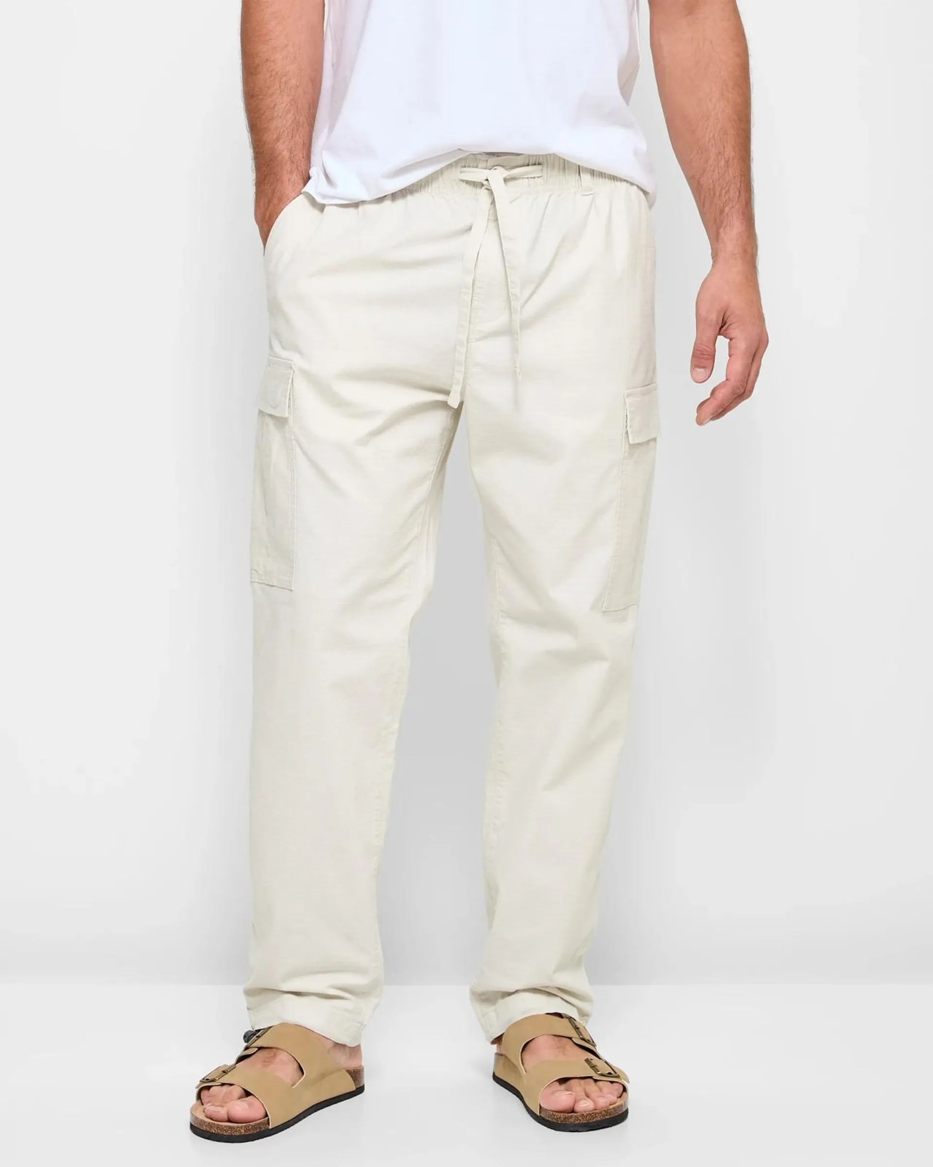 Parachute Cargo Pants - Chalk