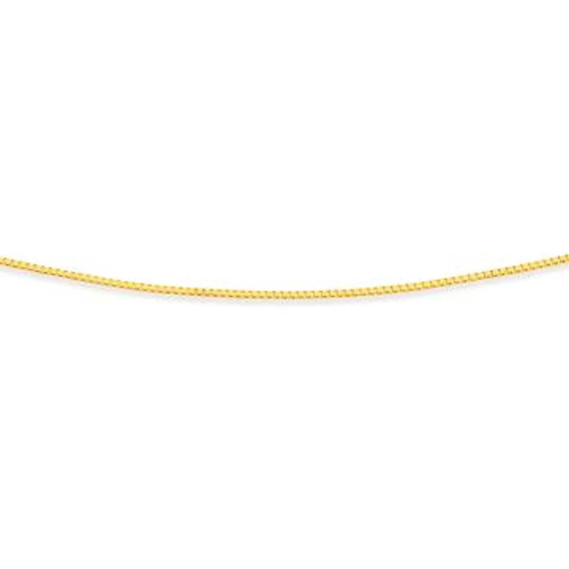 9ct Gold 42cm Solid Box Chain