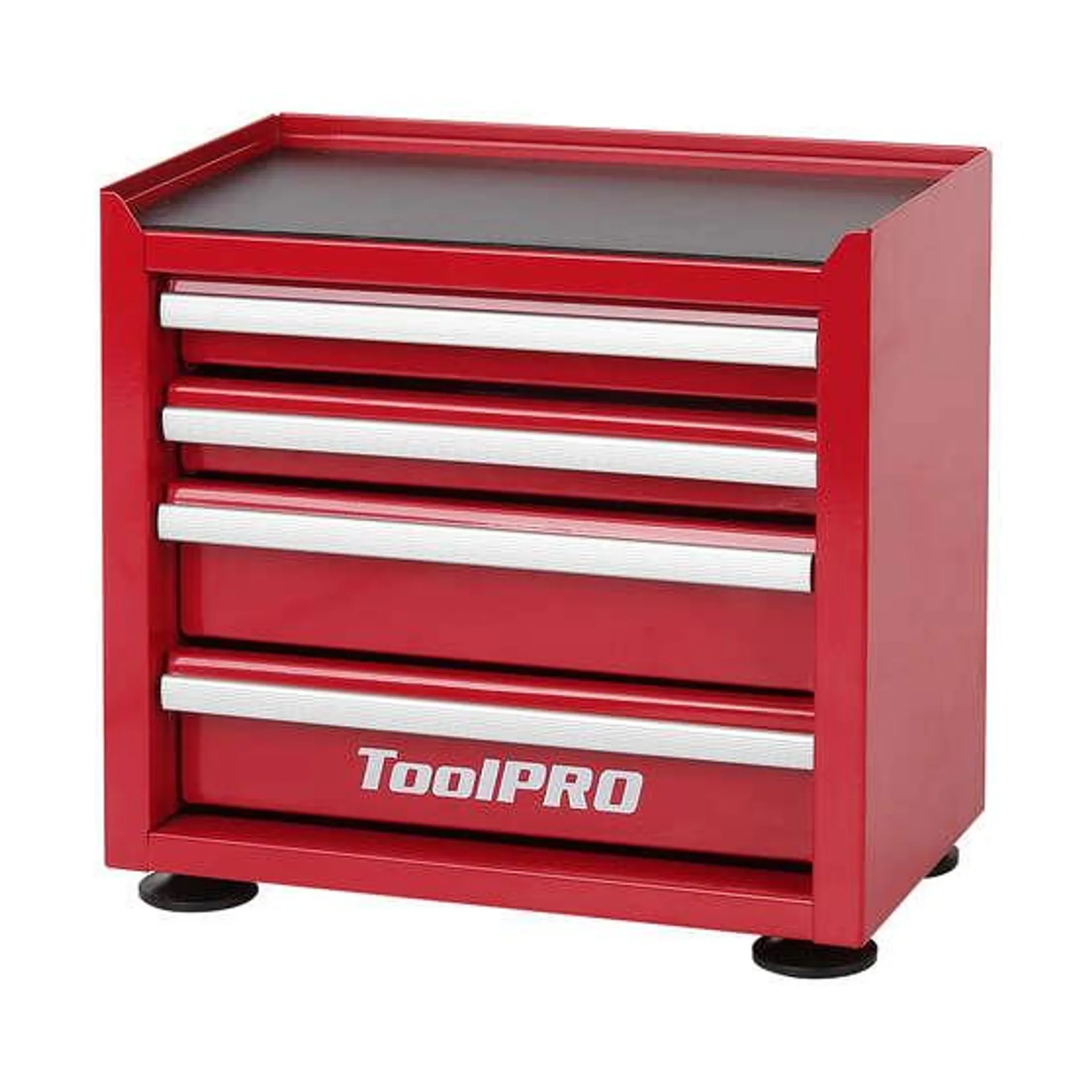 ToolPRO Miniature Tool Cabinet 4 Drawer Red