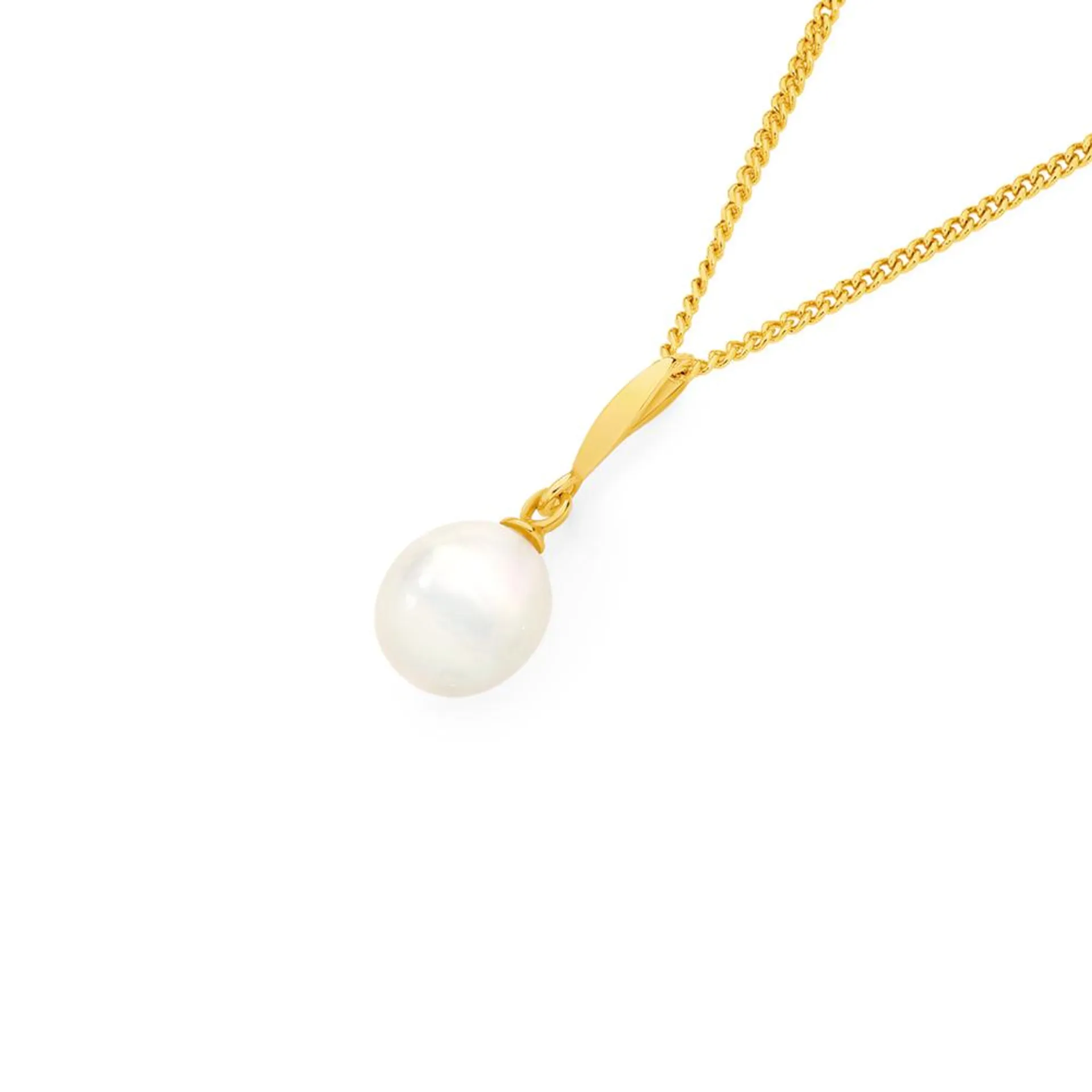 9ct Gold Cultured Fresh Water Pearl Pendant