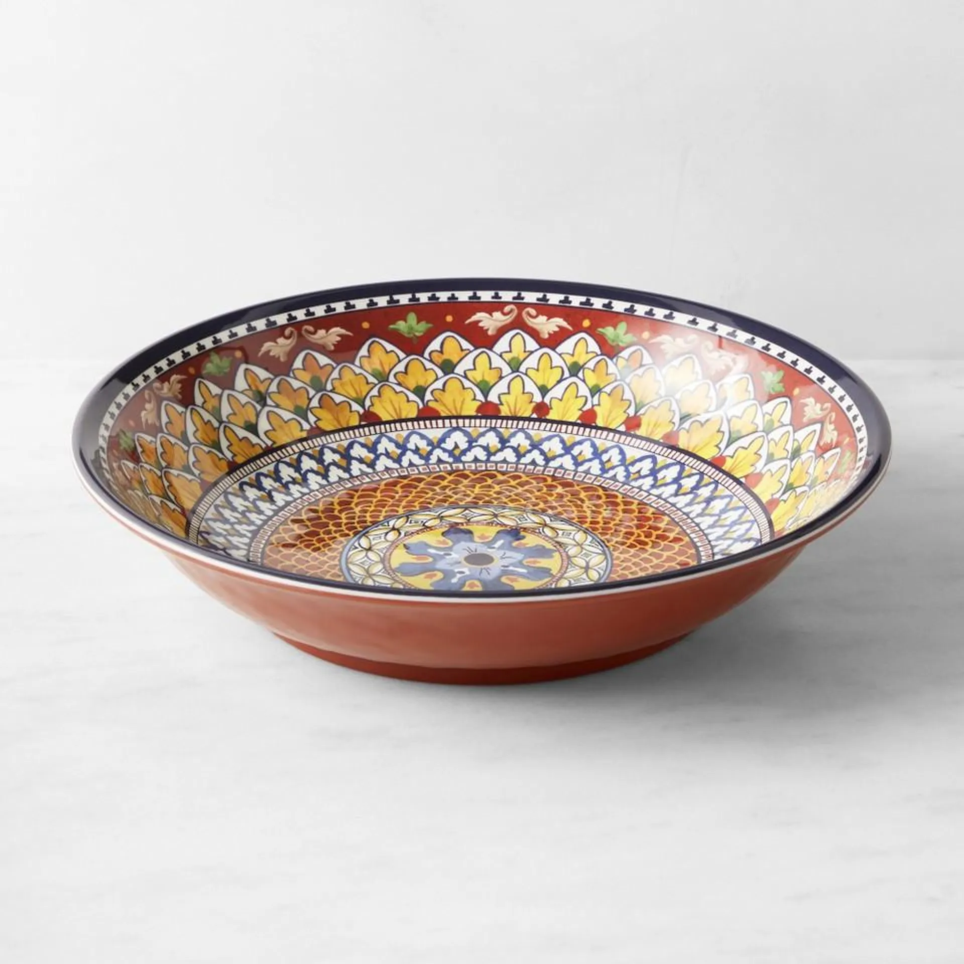 Sicily Red Melamine Serving Bowl