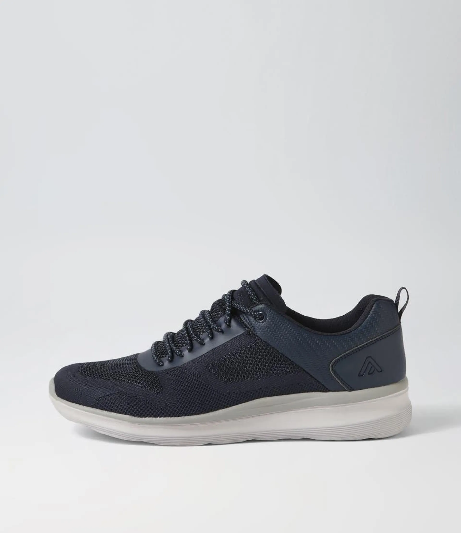 drone navy knit sneakers