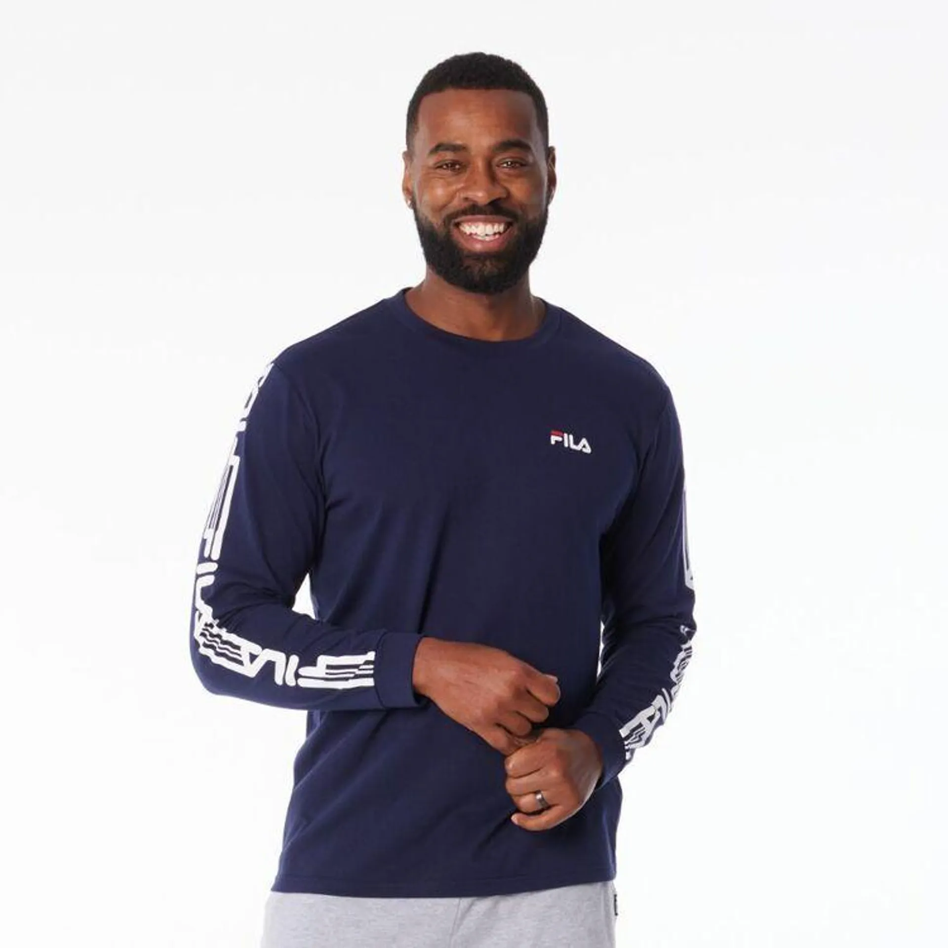 FILA Men’s Jesse Long Sleeve Tee New Navy