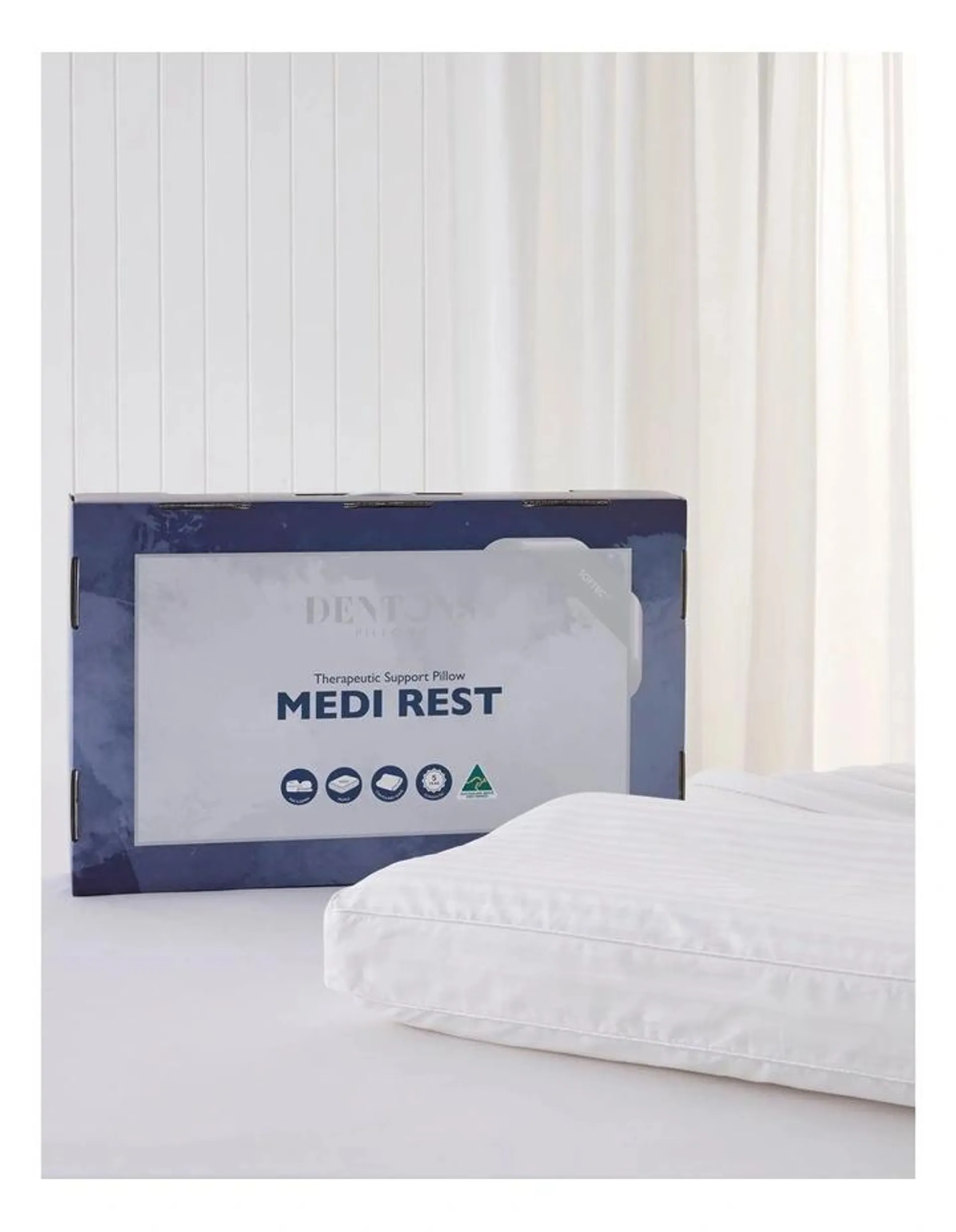 Medi Rest Therapeutic Support Pillow in White