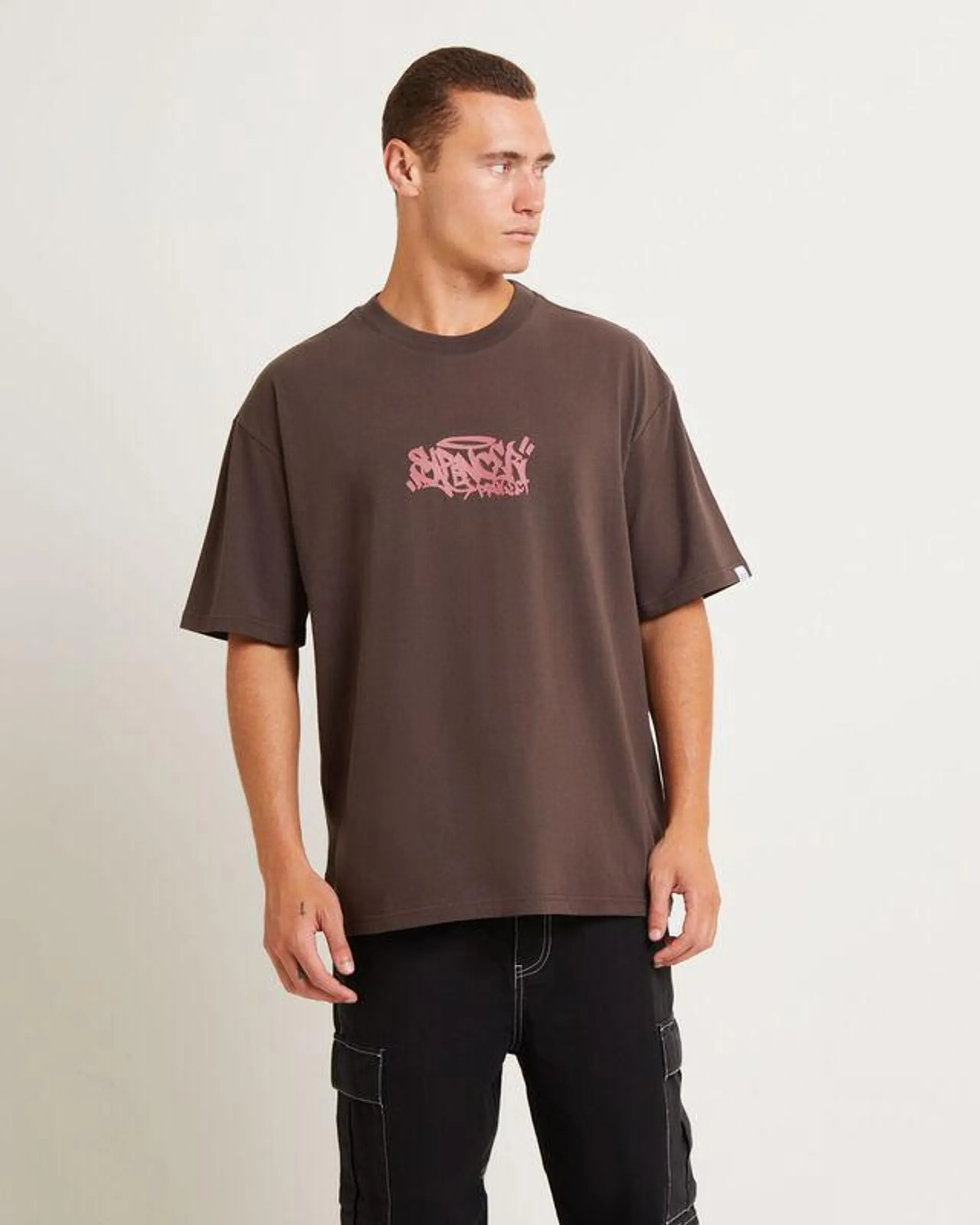 Gaffer Surplus Short Sleeve T-Shirt in Brown