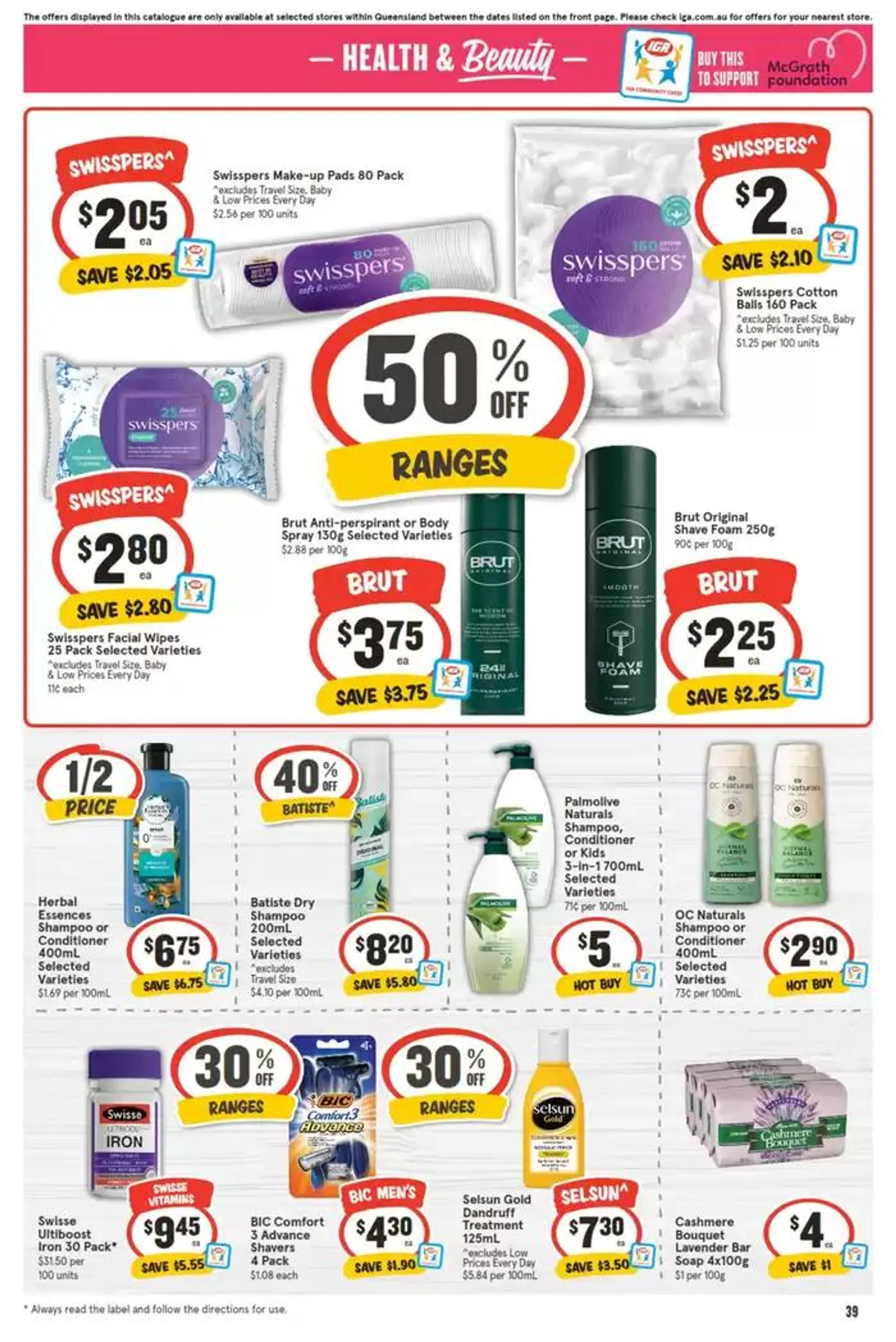 IGA - 1/2 Price - 23/10 - Catalogue valid from 23 October to 29 October 2024 - page 39