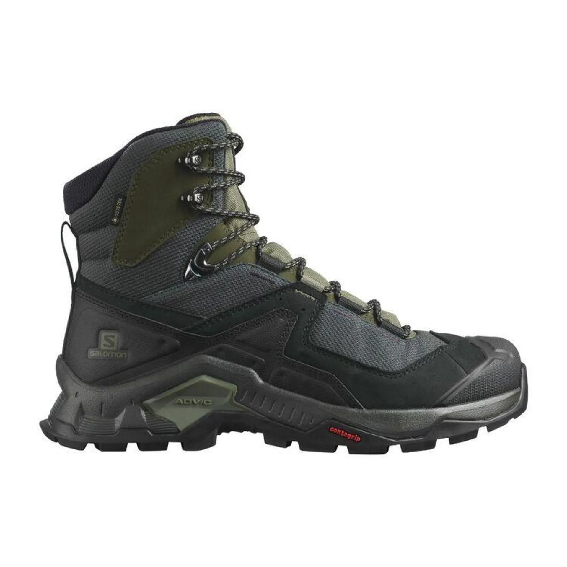 Salomon Men's Quest Element GTX® Boots Black, Lichen Green & Olive 10.5