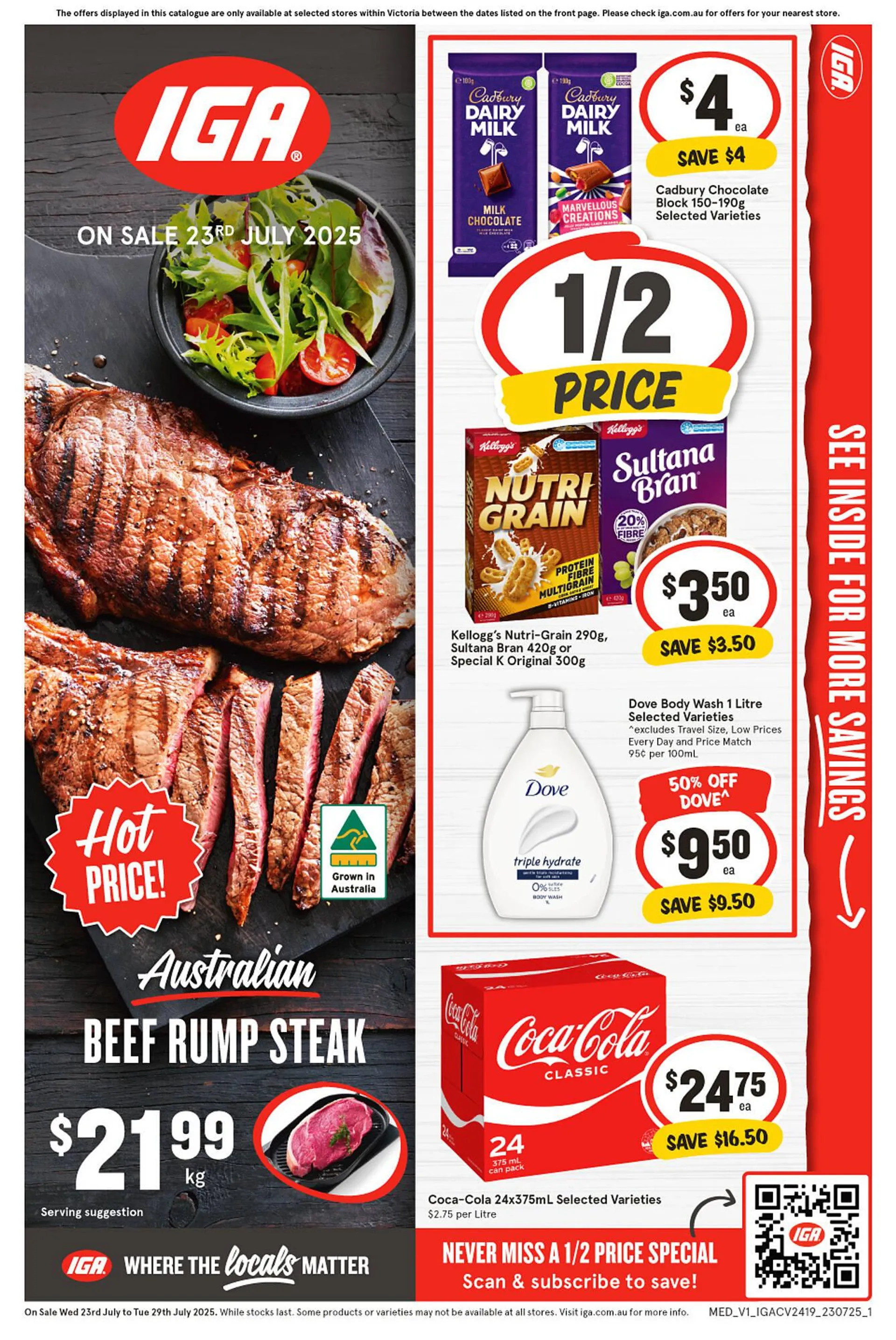 IGA catalogue - Catalogue valid from 23 July to 29 July 2025 - page 1