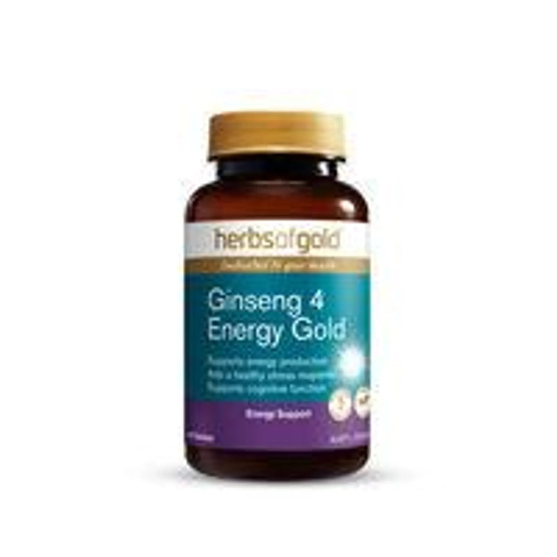 Herbs Of Gold Ginseng 4 Energy Gold Tablets 30