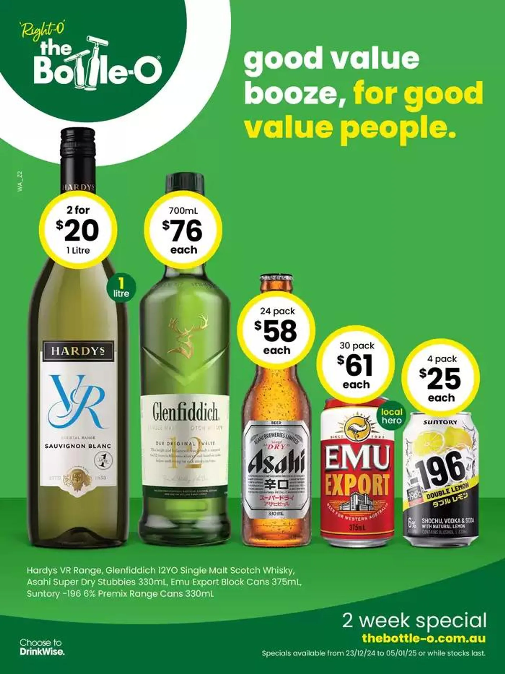 Good Value Booze, For Good Value People 23/12 - 1