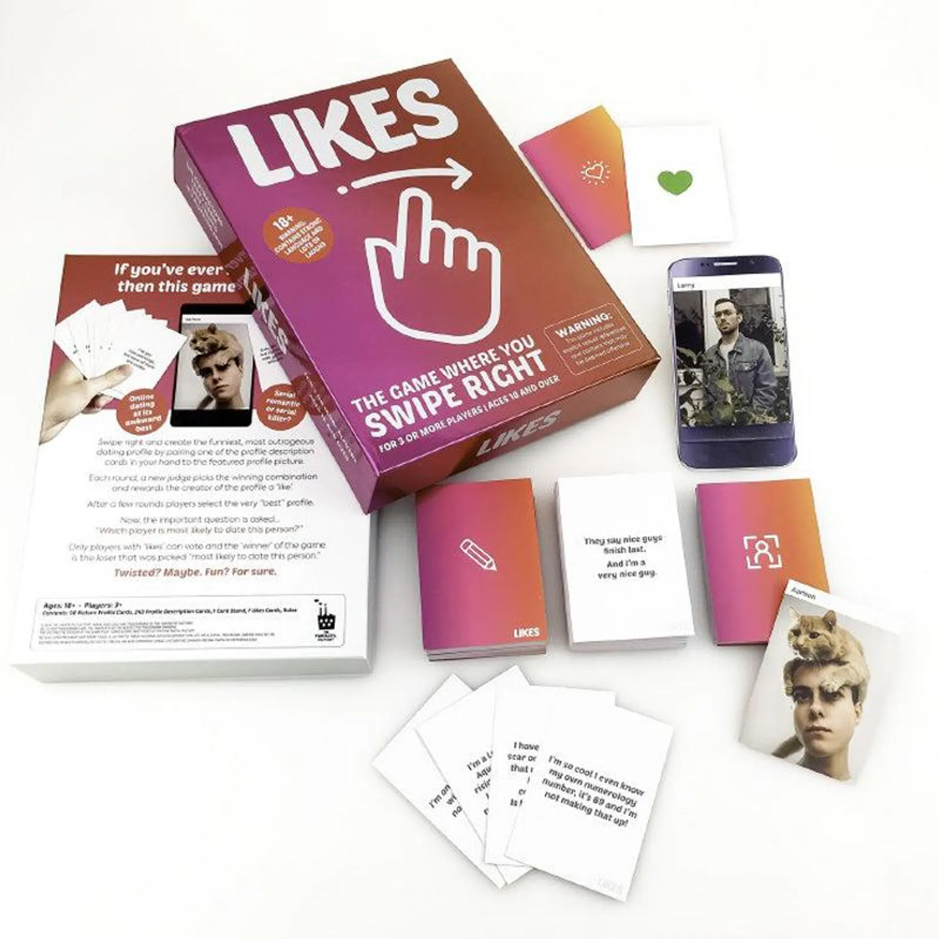 Likes Card Game The Game Where You Swipe Right