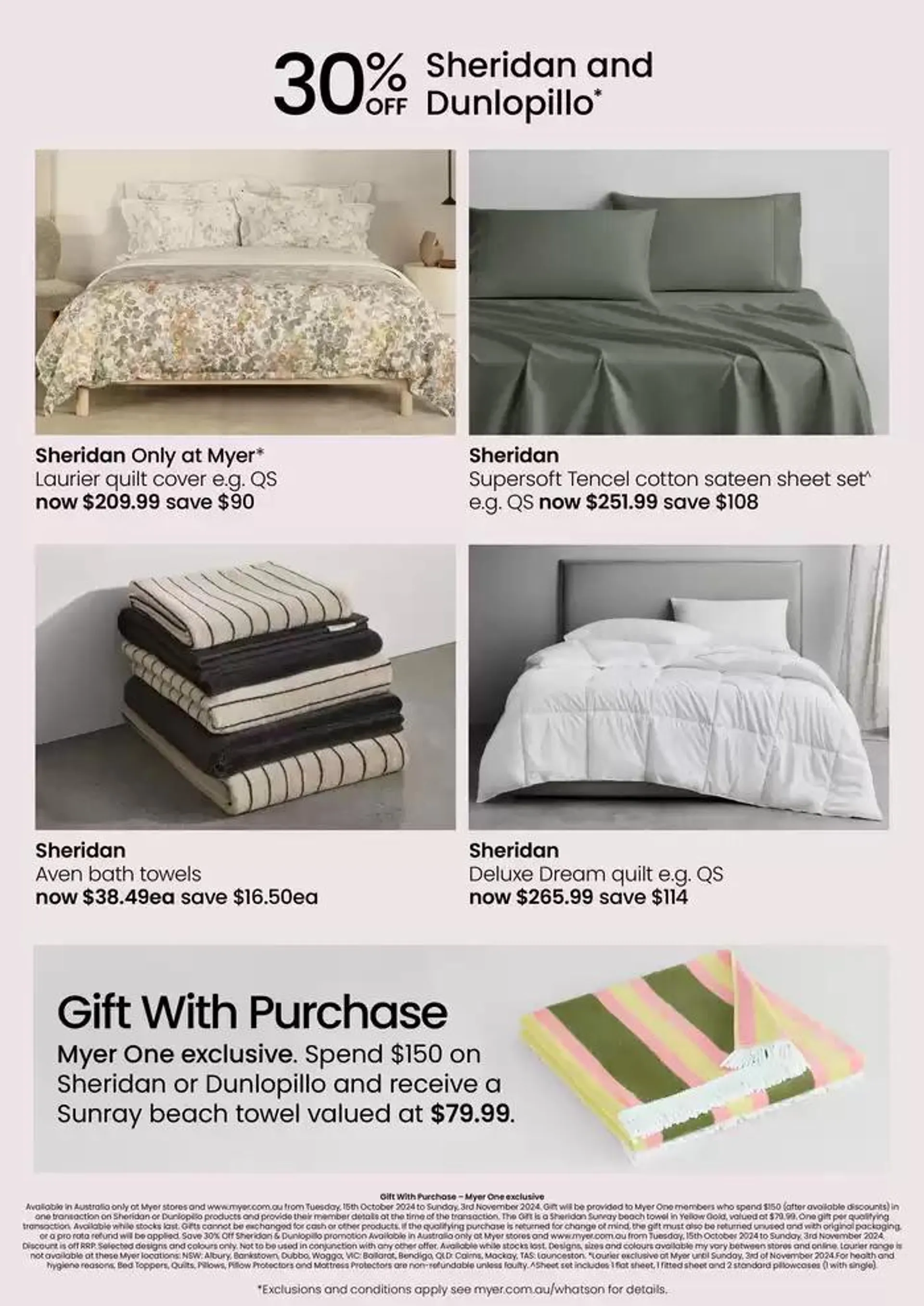 Myer Home Essentials Softgoods - Catalogue valid from 15 October to 3 November 2024 - page 9