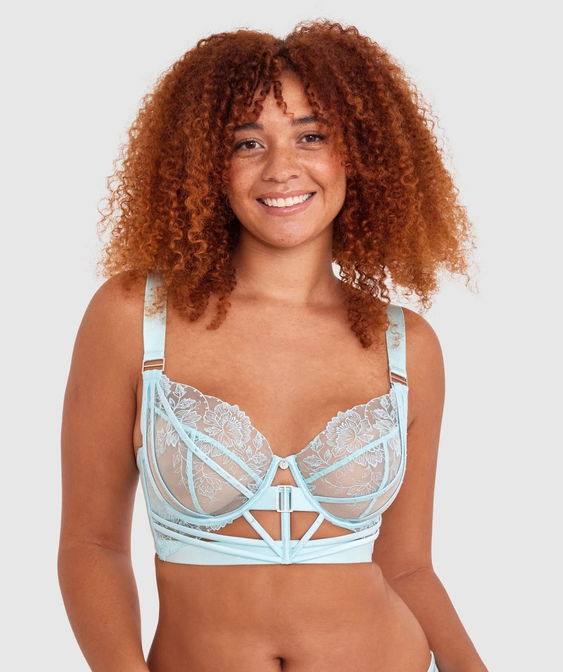 Vamp Dream On Underwire Full Cup Bra - Sky Blue