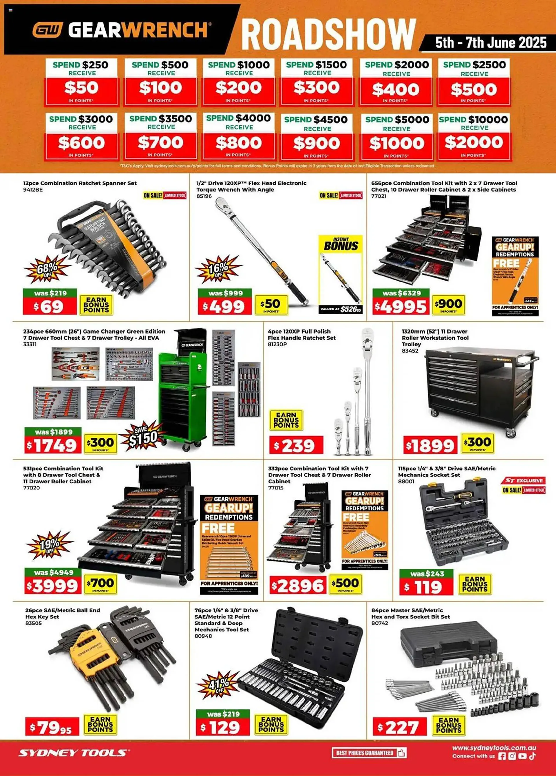 Sydney Tools catalogue - Catalogue valid from 5 June to 7 June 2025 - page 1