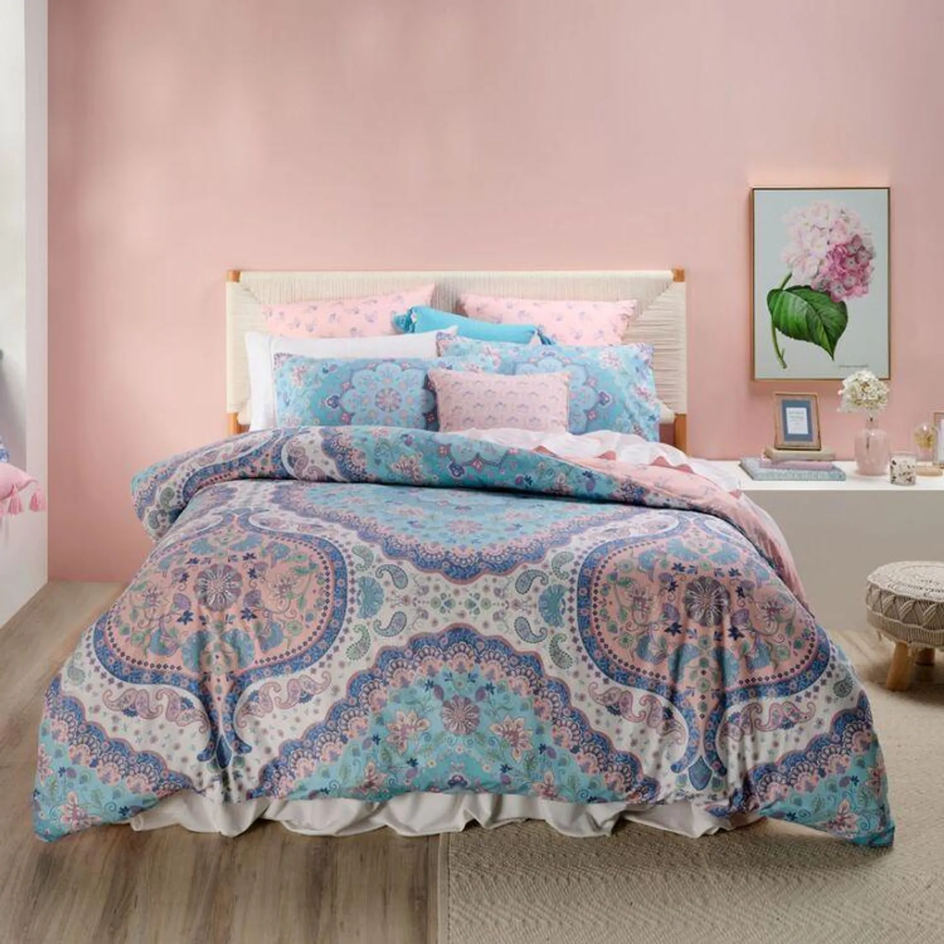 Ombre Home Indie Quilt Cover Set Multicoloured Queen