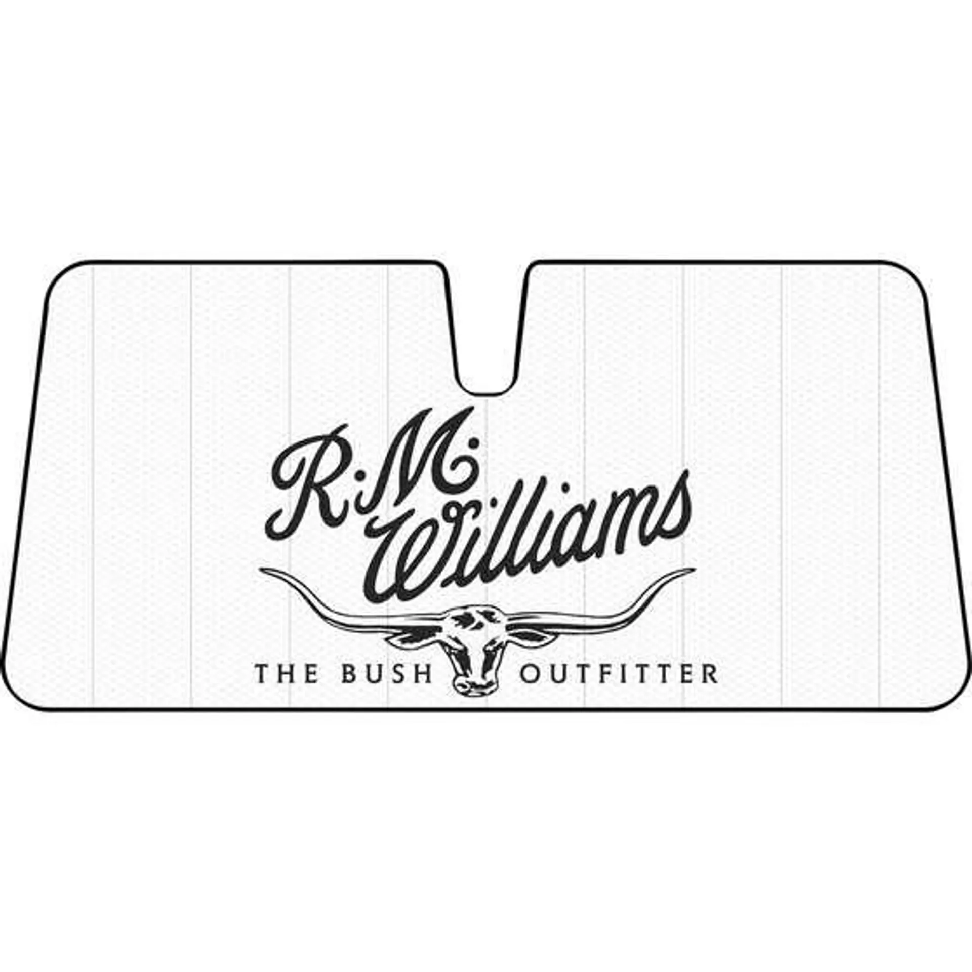 R.M. Williams Logo Sunshade Cream Accordion Front