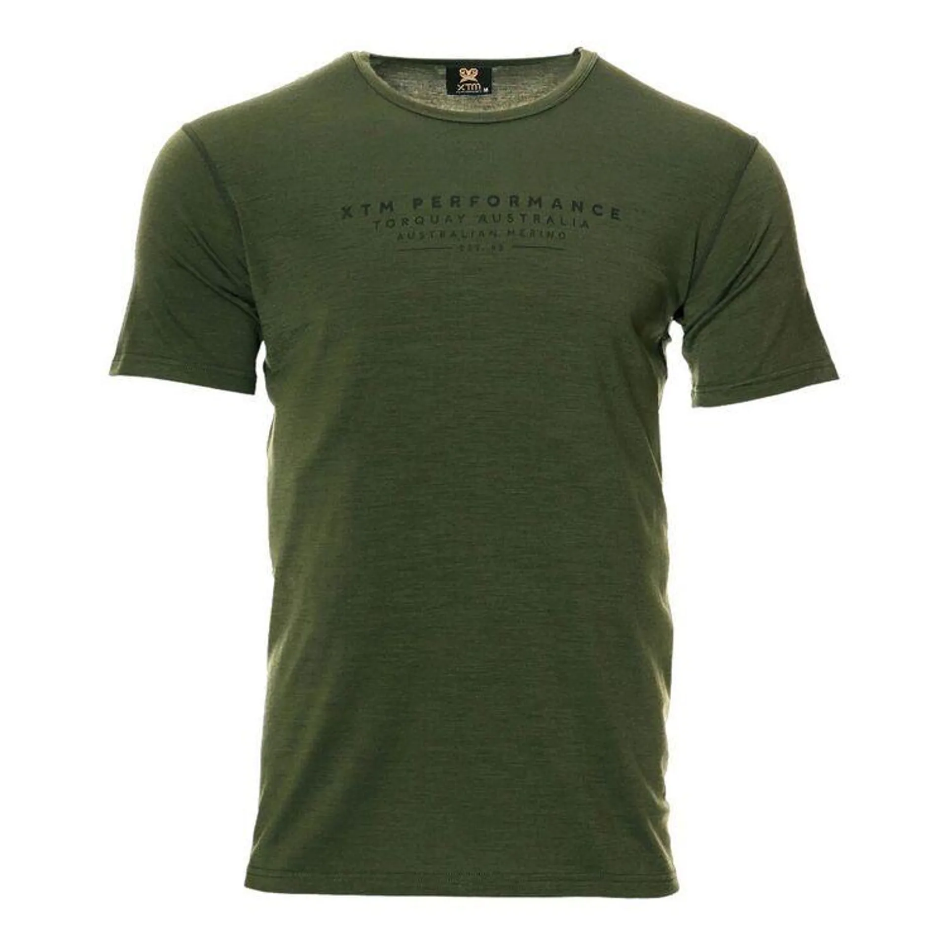 XTM Men's Adventure Merino Tee Winter Moss