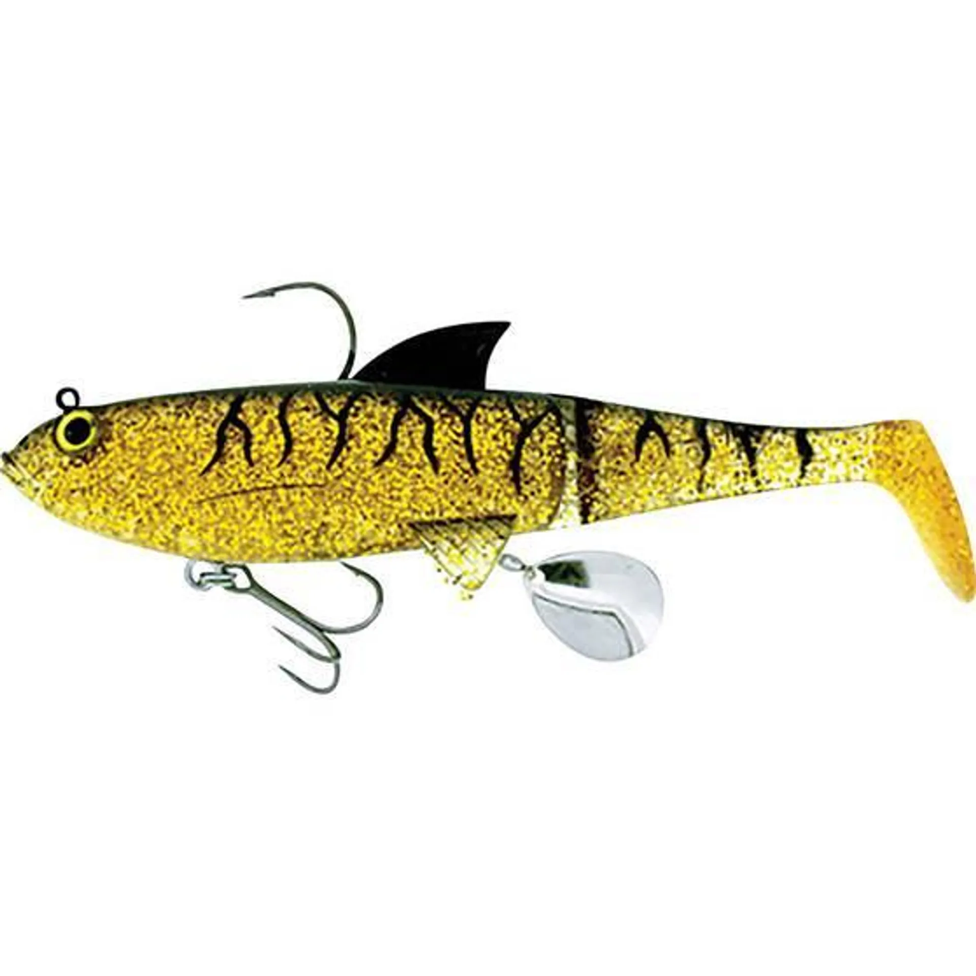 Molix Shad Soft Swimbait Lure 120mm Black Gold