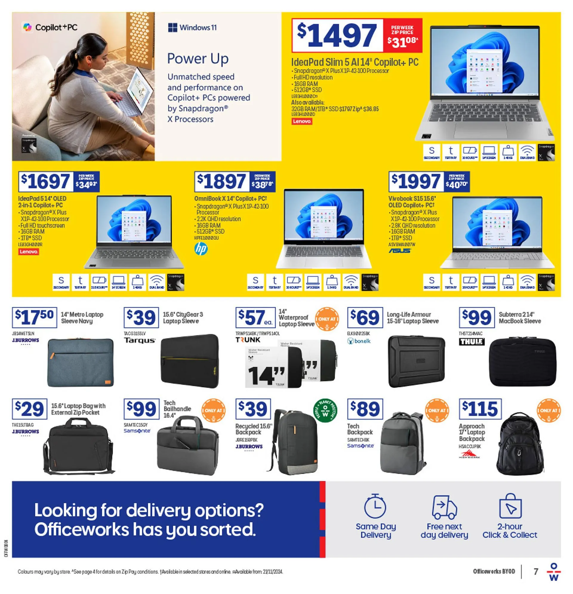 Officeworks catalogue - Catalogue valid from 1 November to 31 December 2024 - page 7