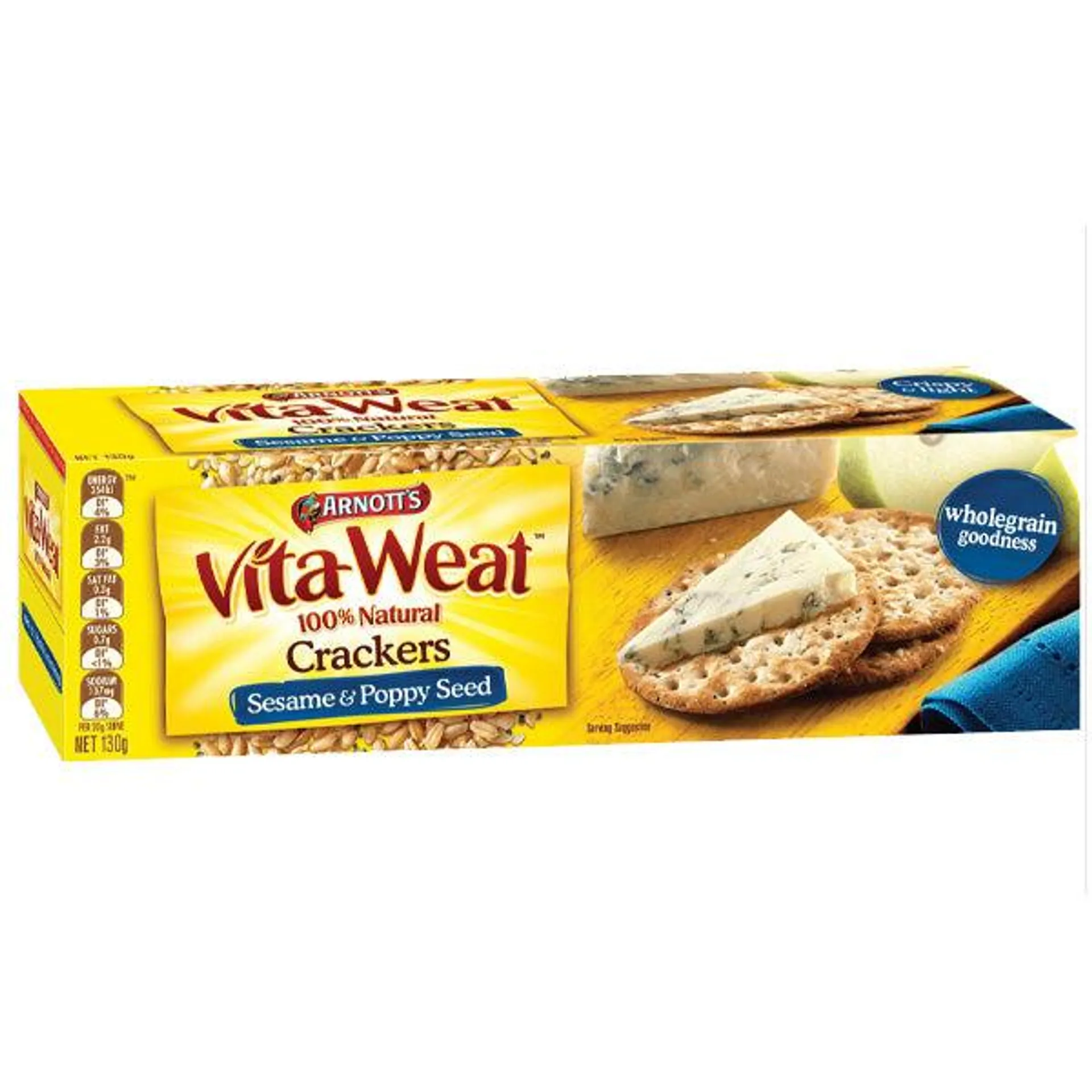 Arnott's Vita Weat Sesame & Poppy Seed 130g