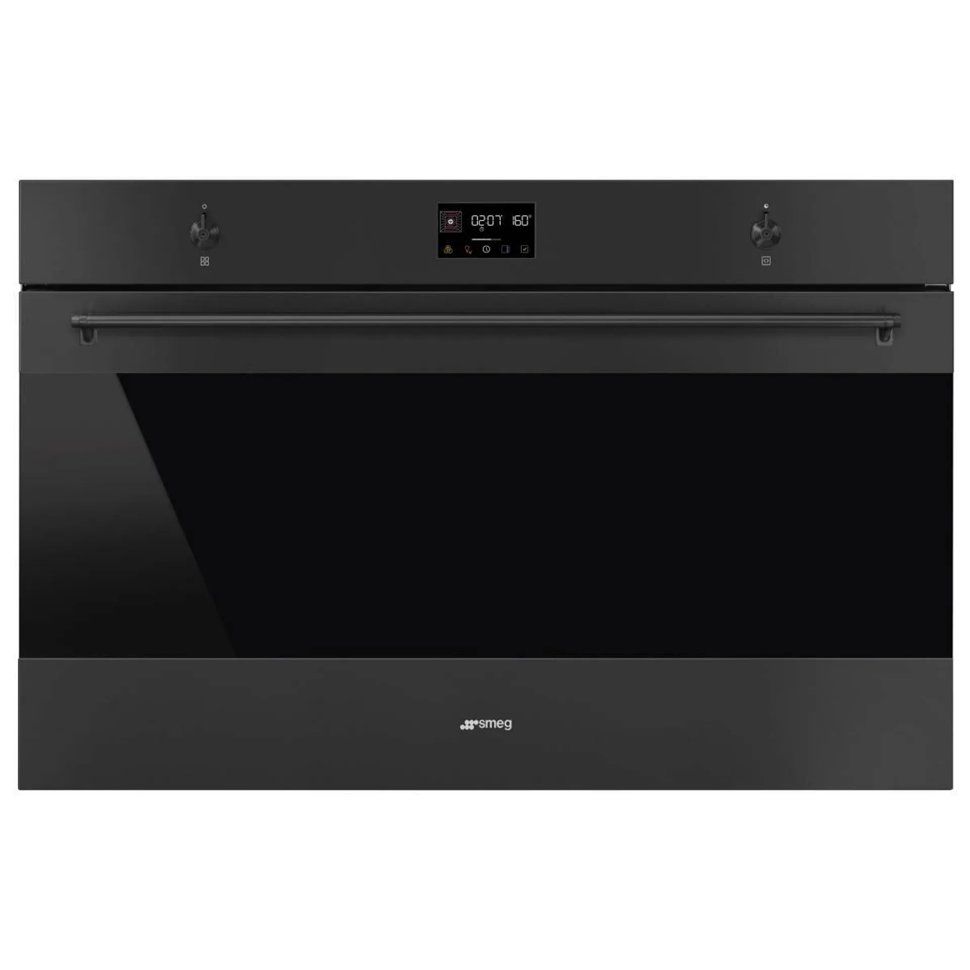 Smeg 90cm Classic Pyrolytic Oven - Matte Black SFP9302TN