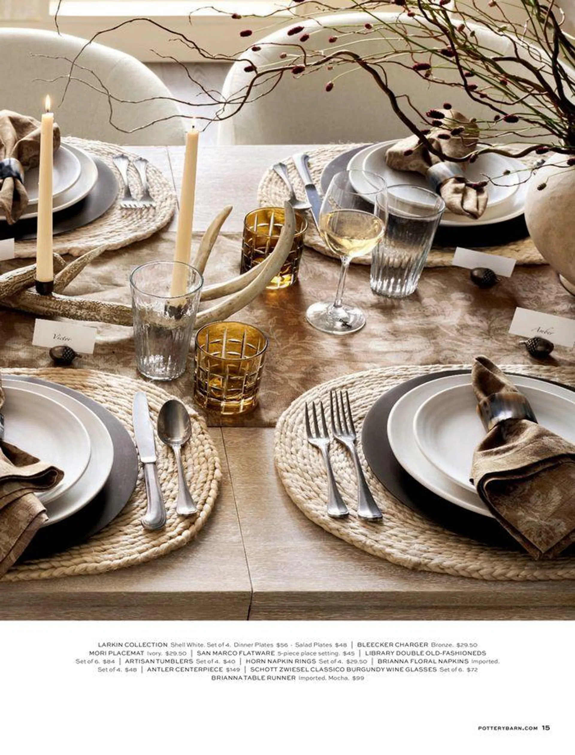 Pottery Barn Fall 2024 from September 2 to November 30 2024 - flyer page 15