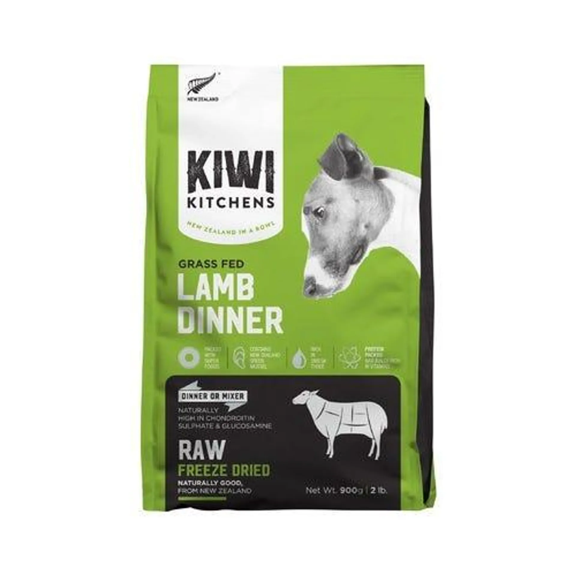 KIWI KITCHENS Dog Freeze Dried Lamb 900g