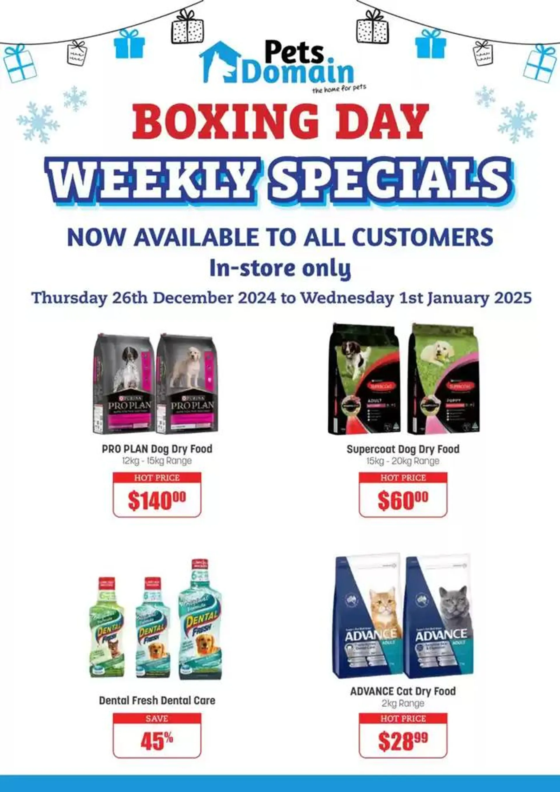 Weekly Specials Boxing Day - 1