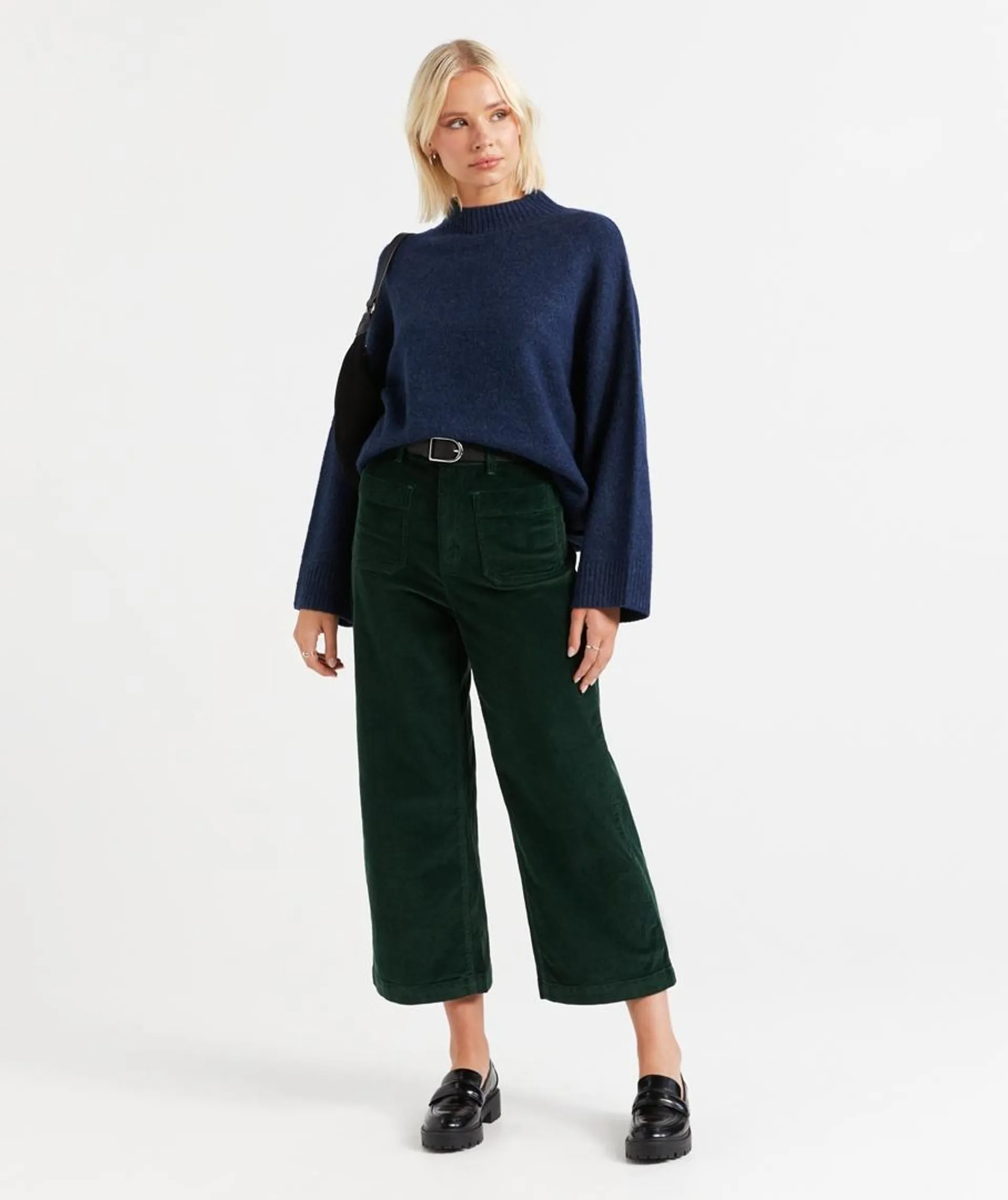 DANIELLE PATCH POCKET CORD CULOTTE