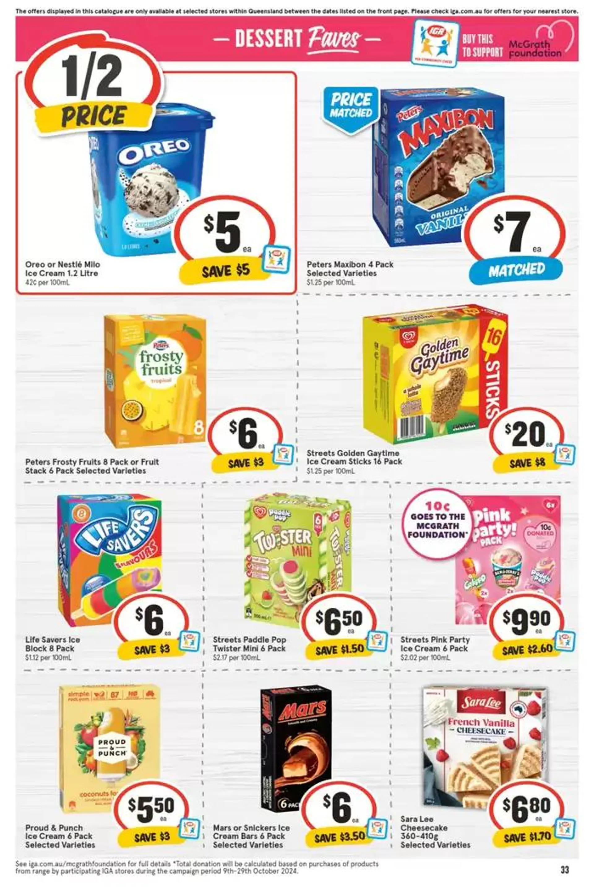 IGA - 1/2 Price - 23/10 - Catalogue valid from 23 October to 29 October 2024 - page 33