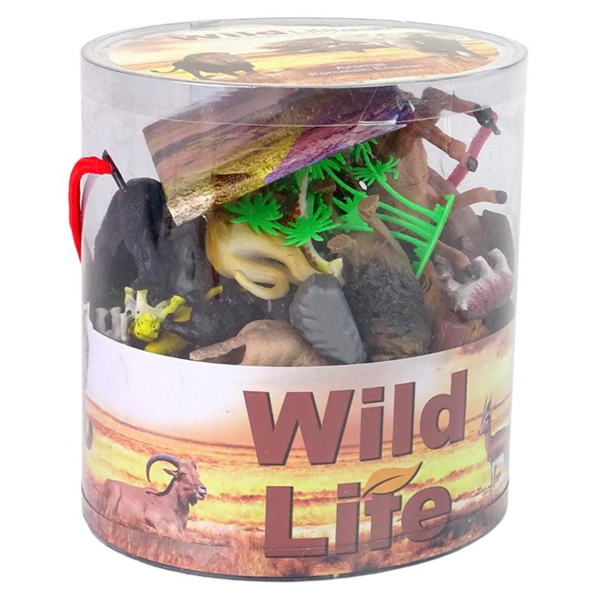 34Pcs Wild Life Animal Play Set