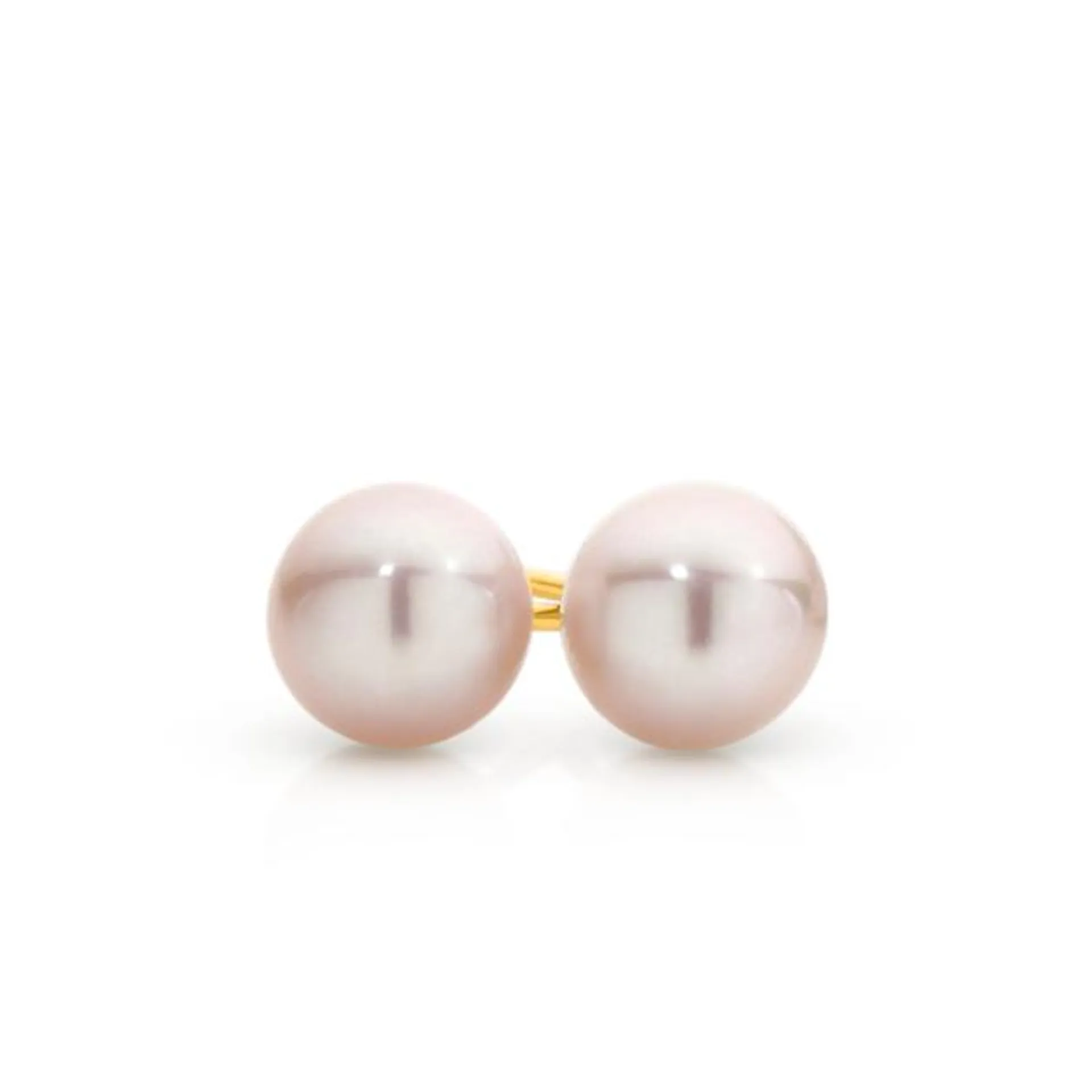 9ct Gold Pink Cultured Freshwater Pearl  5mm Stud Earrings