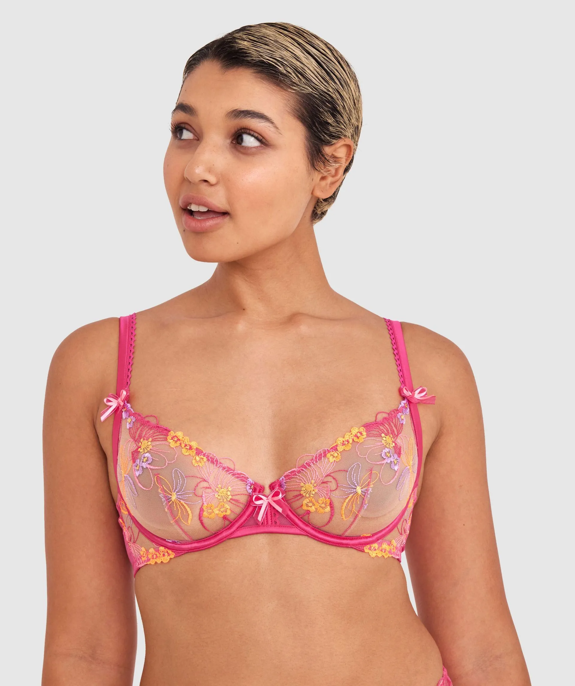 Enchanted Mi Amor Underwire Bra - Dark Pink