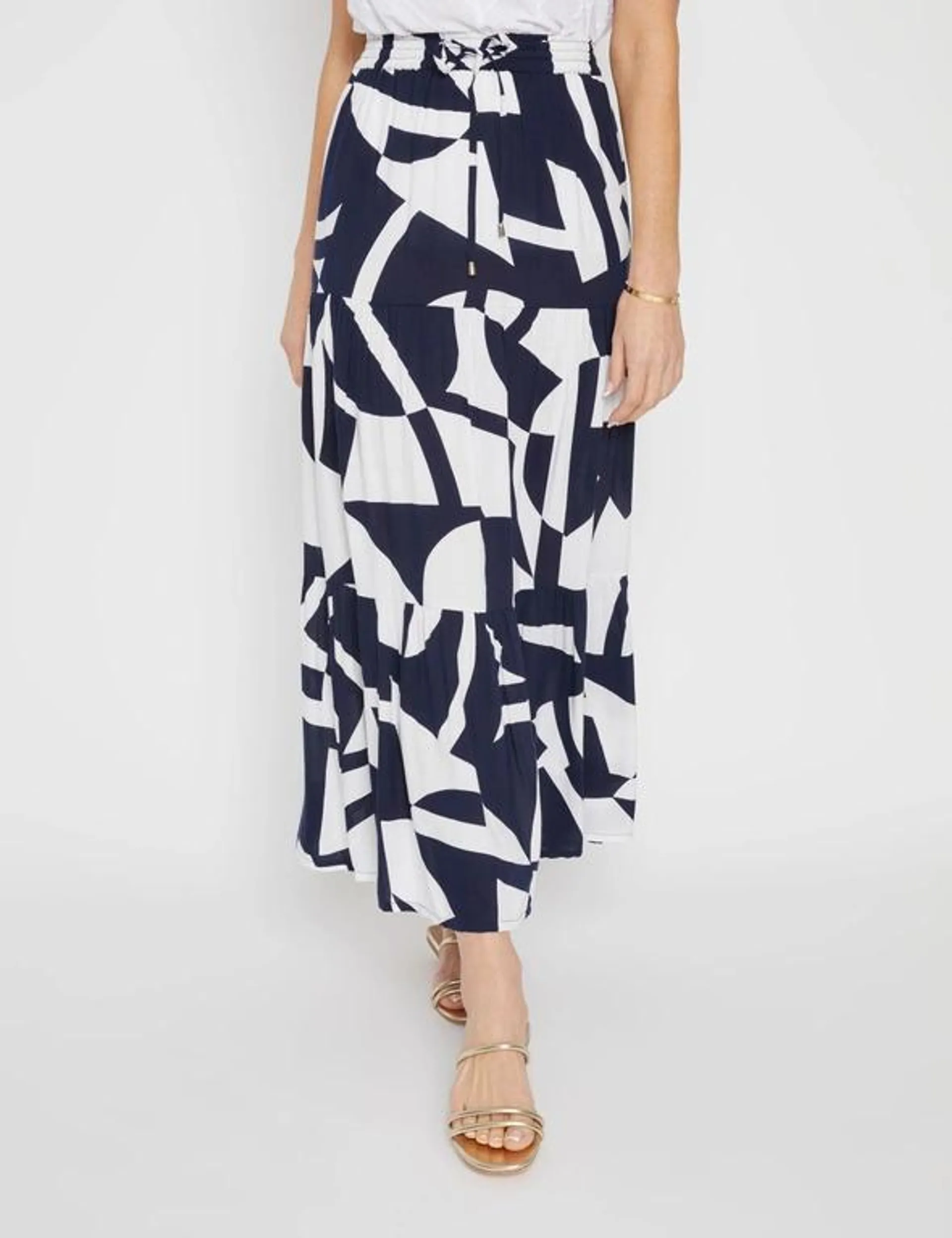 Millers Tiered Rayon Maxi Skirt