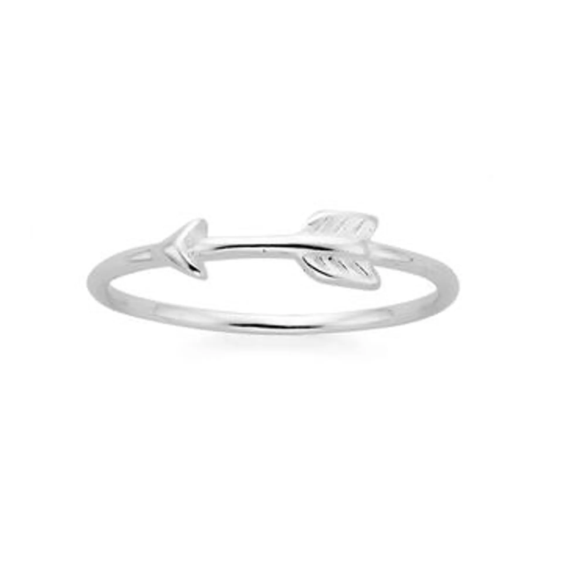 Silver Fine Side Arrow Dress Ring