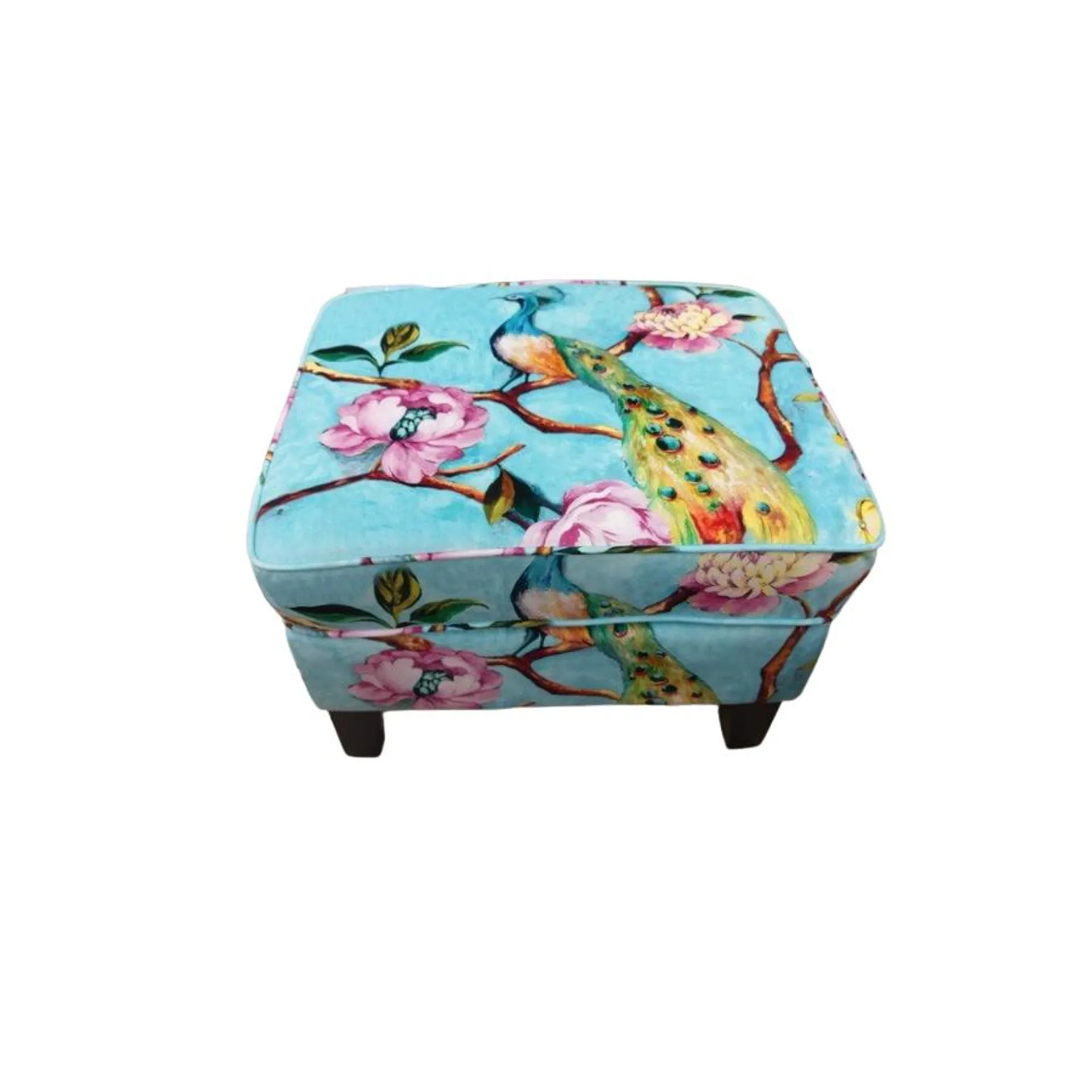 Shirley Blue Ottoman