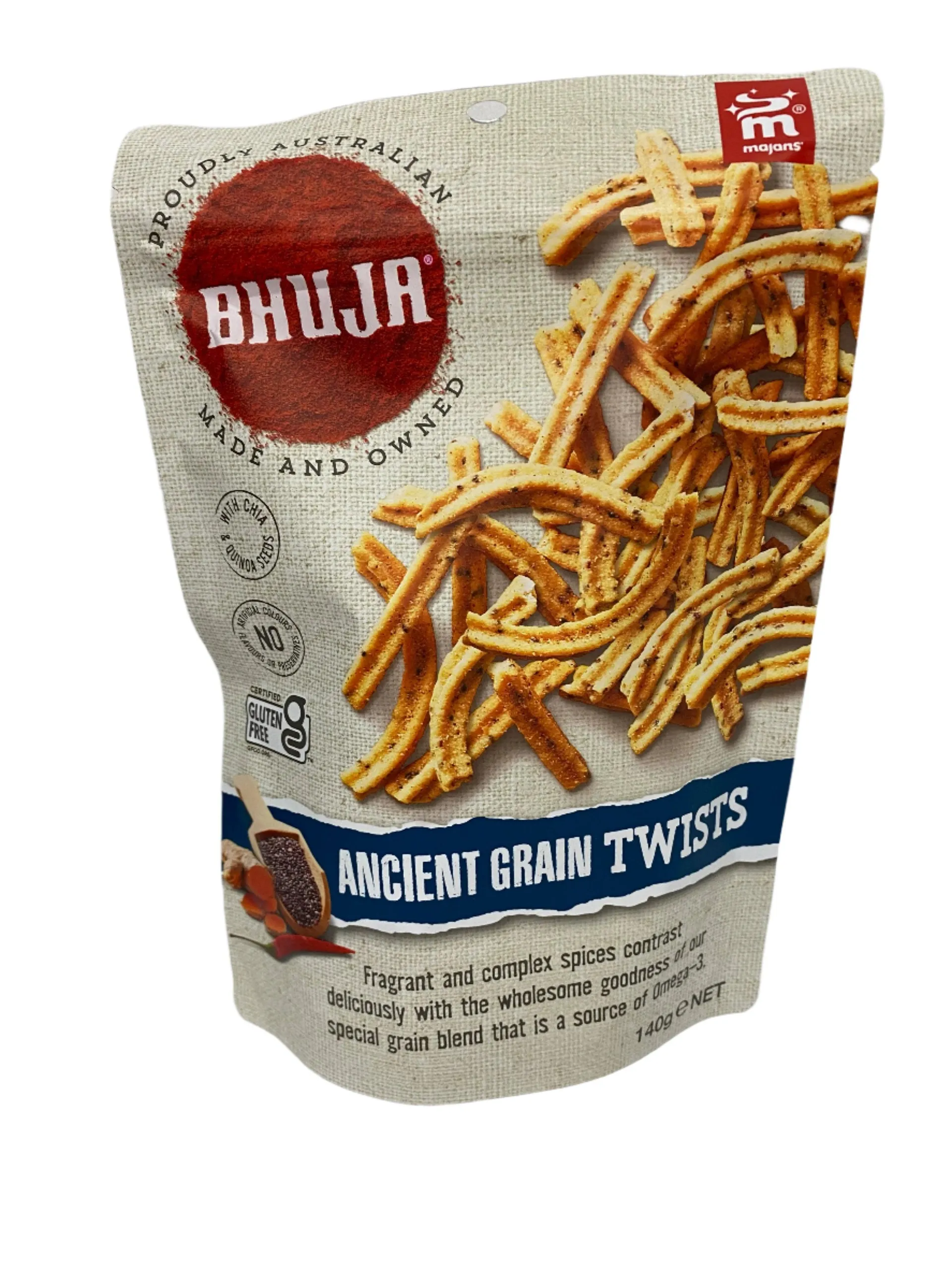 Bhuja Ancient Grain Twists 140g