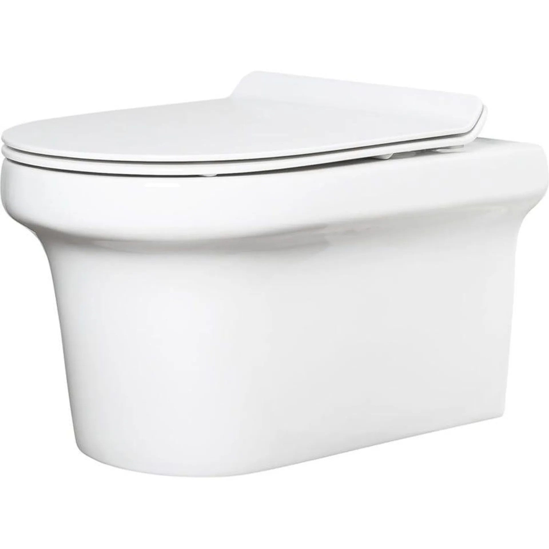 Milu Odourless 2404410 Classico Wall Hung Toilet and Cistern - Back Entry / Universal Trap