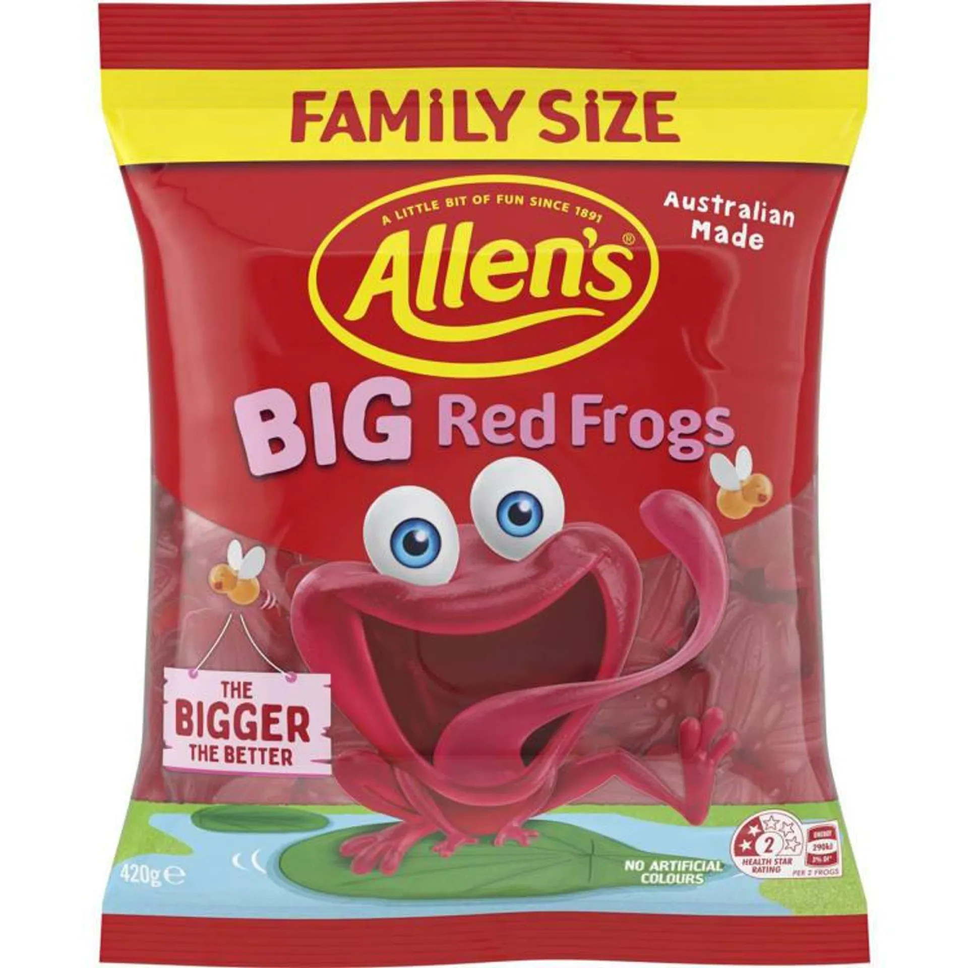 Allen's Big Red Frogs Family Size