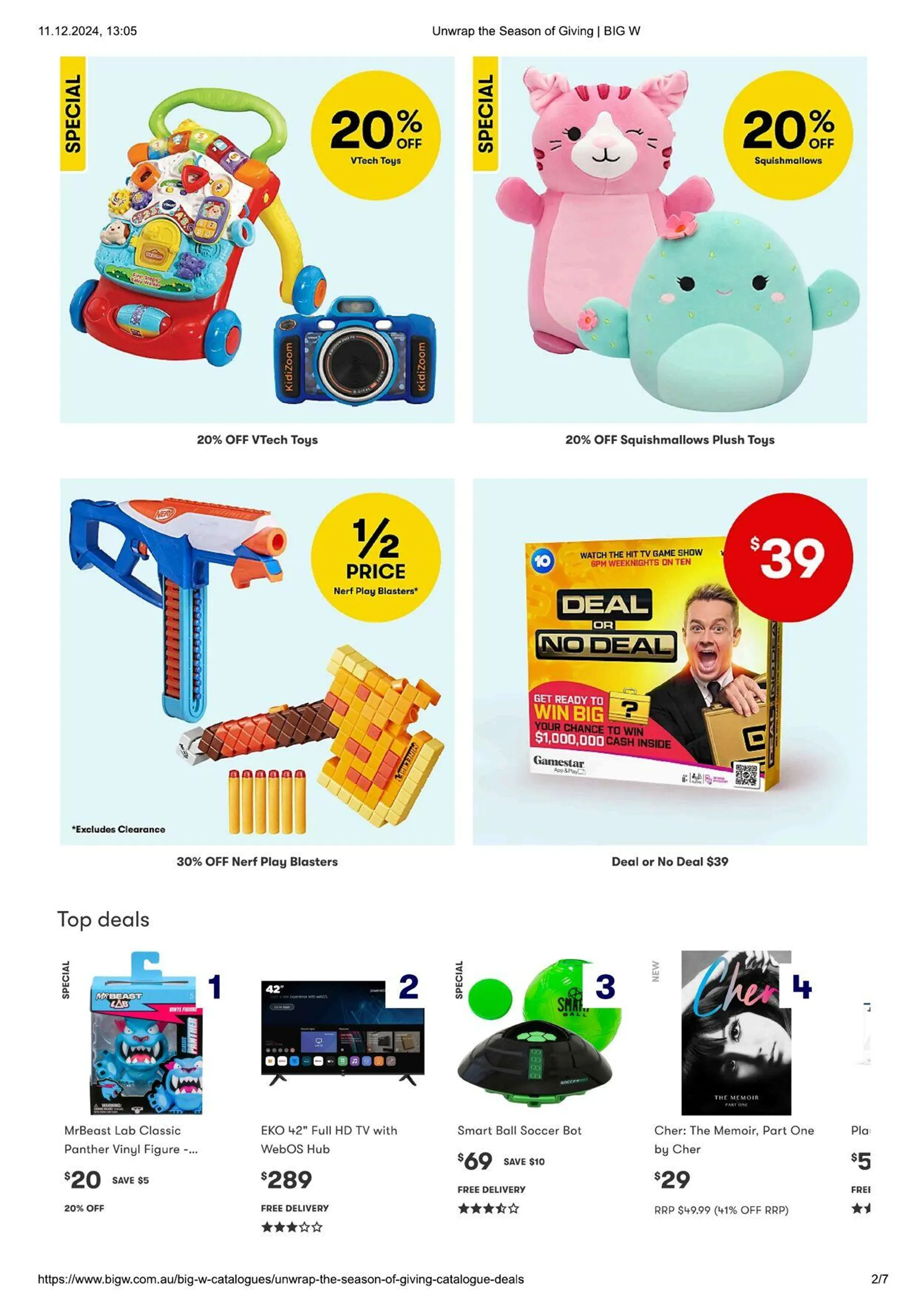 BIG W Current catalogue - Catalogue valid from 11 December to 25 December 2024 - page 2