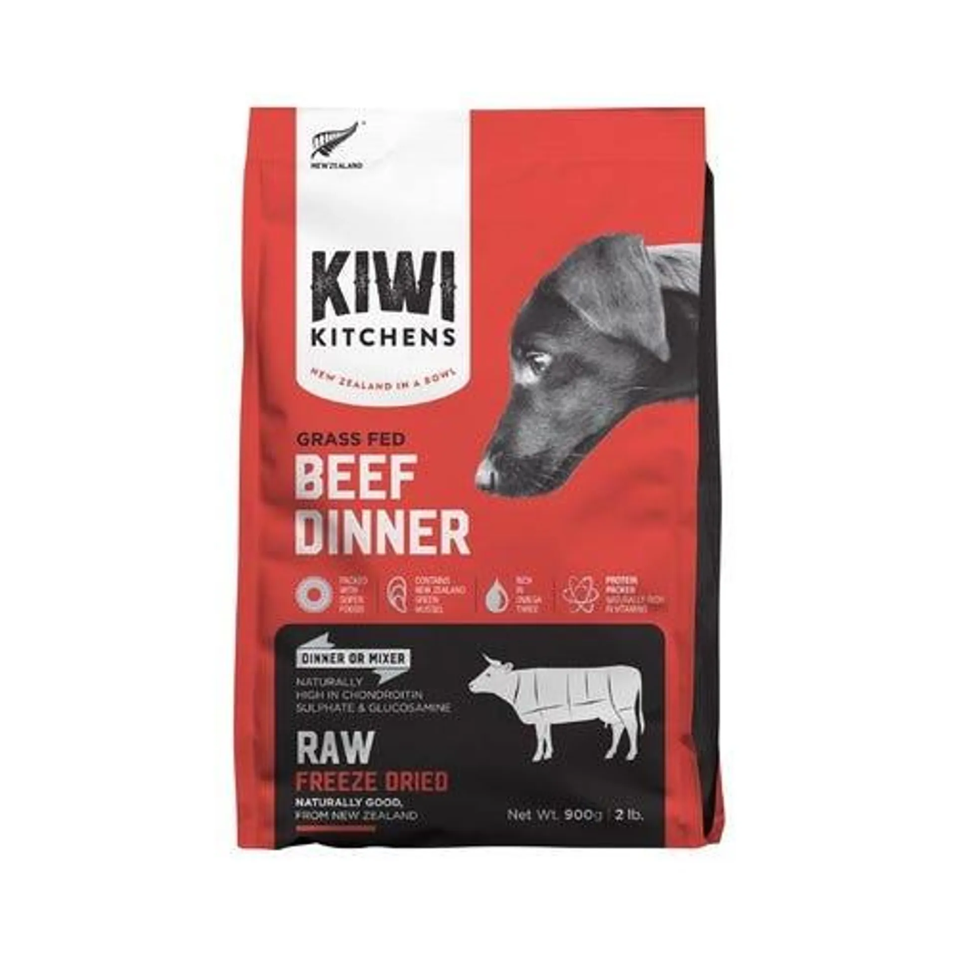 KIWI KITCHENS Dog Freeze Dried Beef 900g