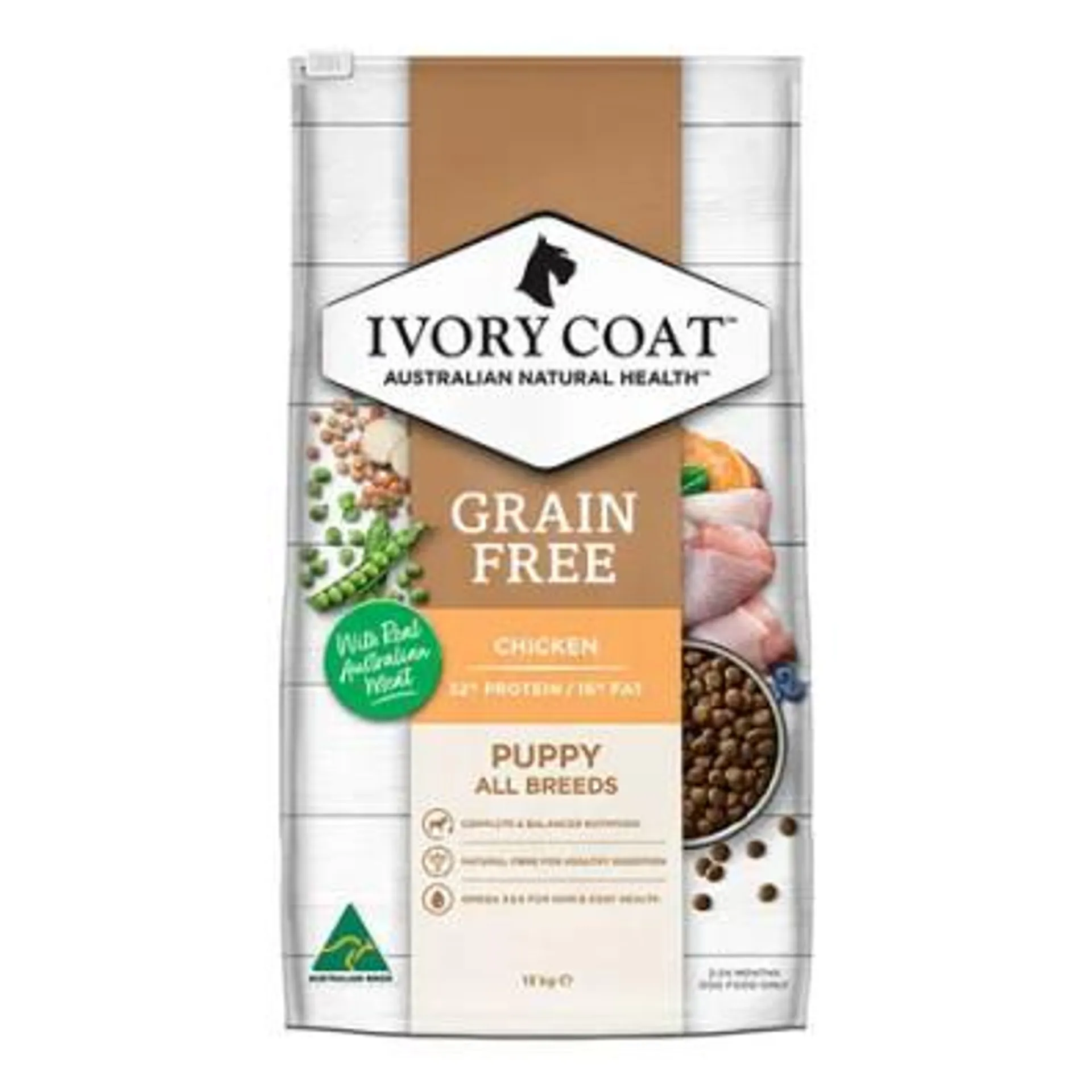 Ivory Coat Dry Puppy Food Grain Free Chicken