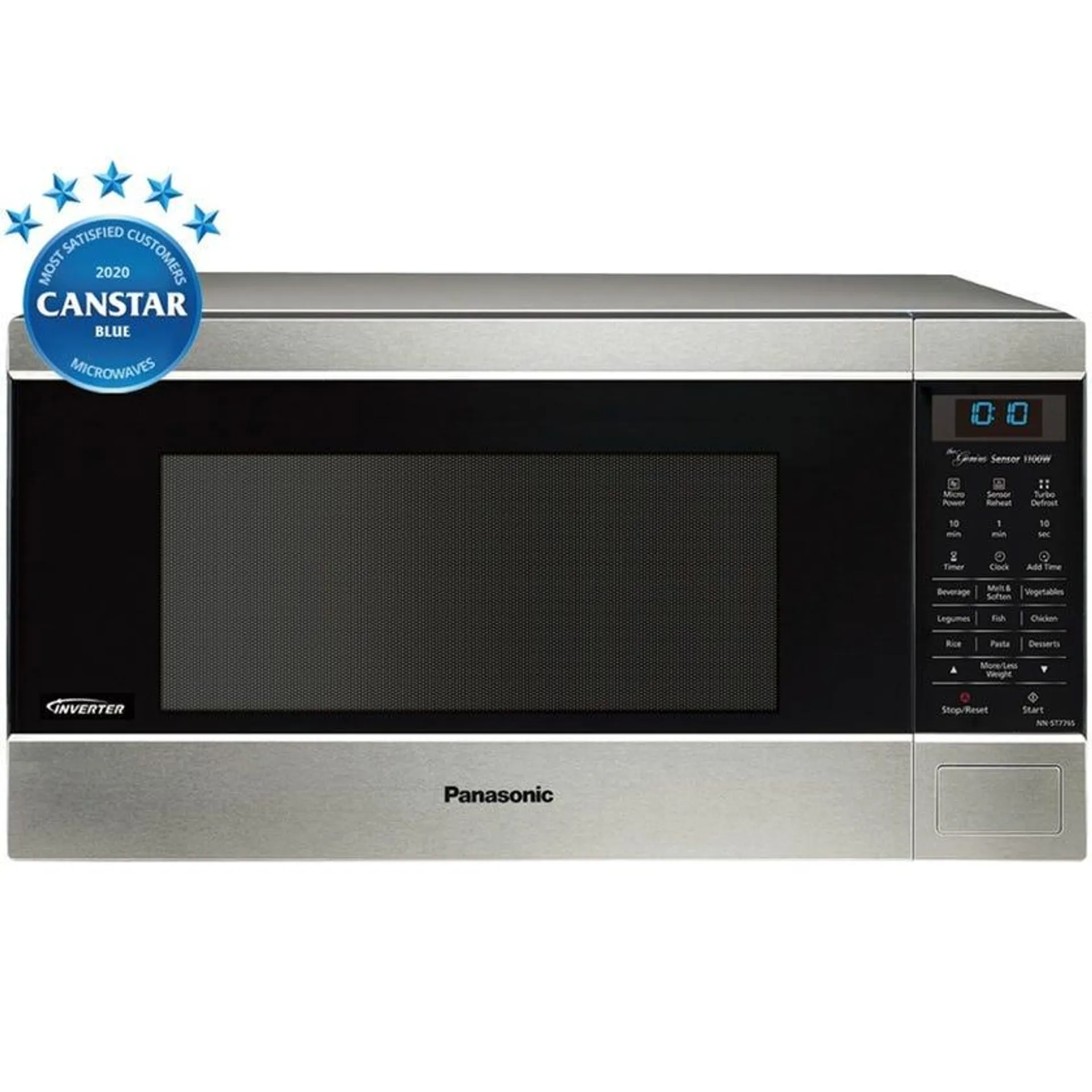 Panasonic NNST776SQPQ 44L Stainless Steel 1100W Inverter Microwave Oven