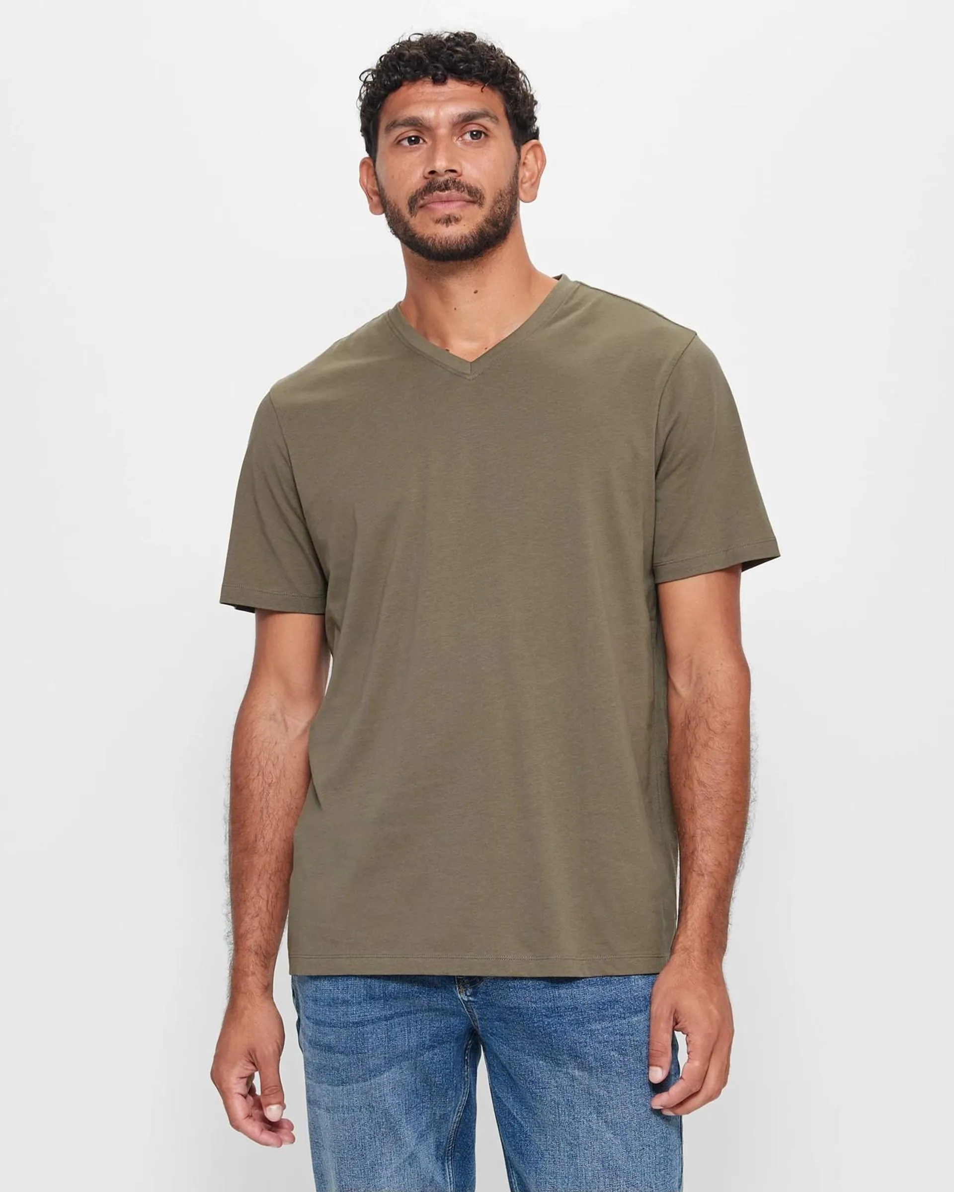 Australian Cotton V-Neck T-Shirt